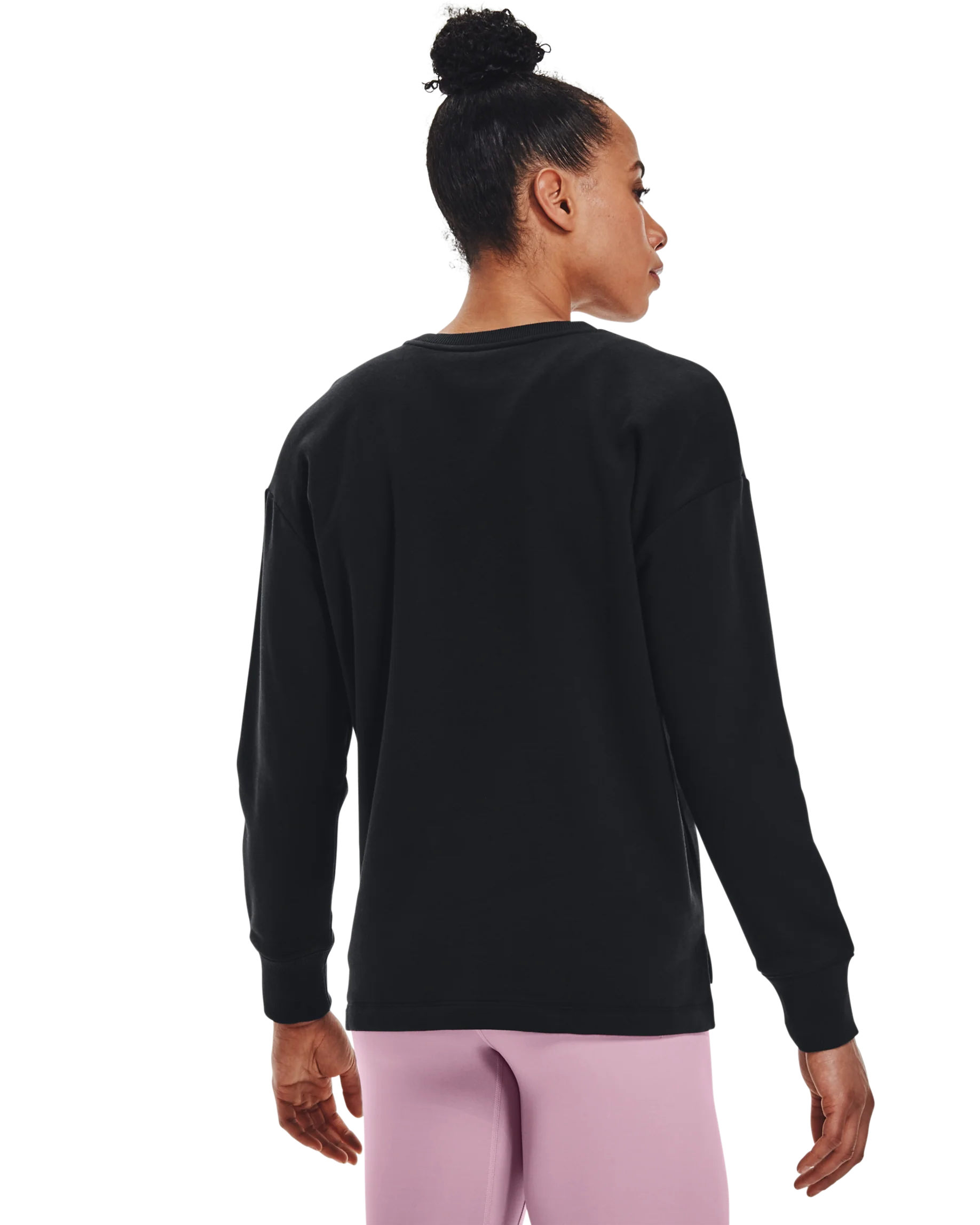 Women's UA Rival Fleece Oversized Crew - Image 2