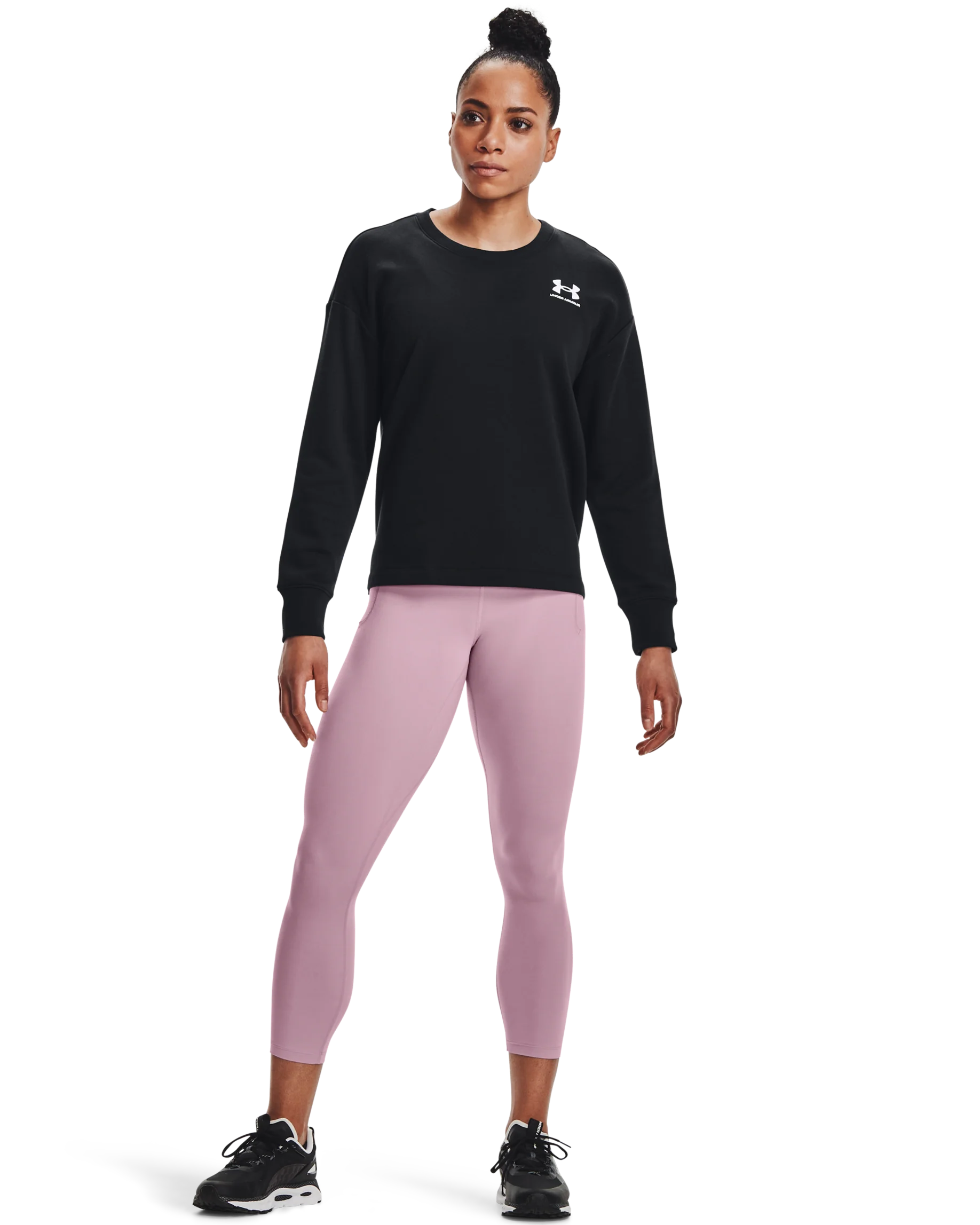 Women's UA Rival Fleece Oversized Crew - Image 3