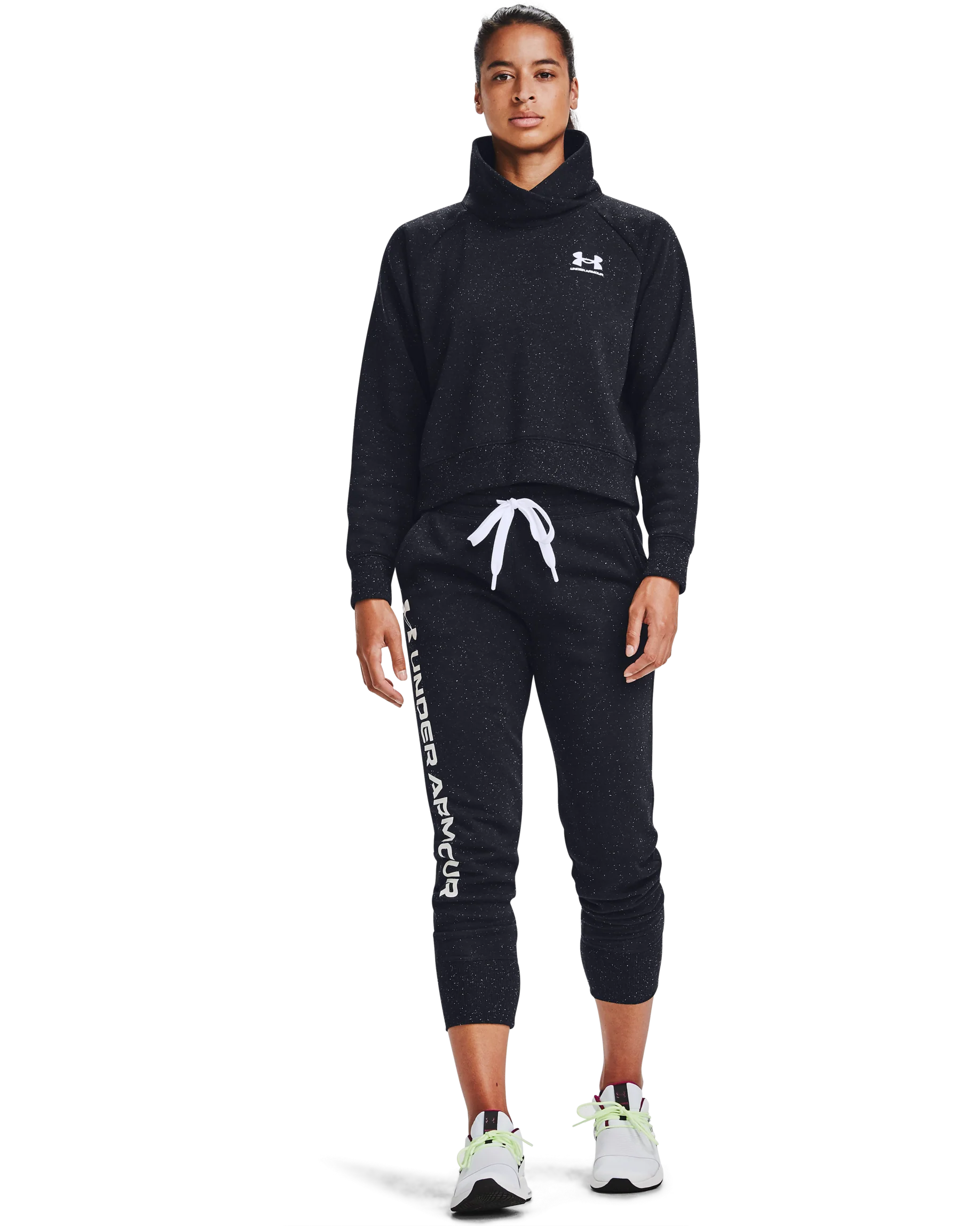 Women's UA Rival Fleece Shine Joggers - Image 5