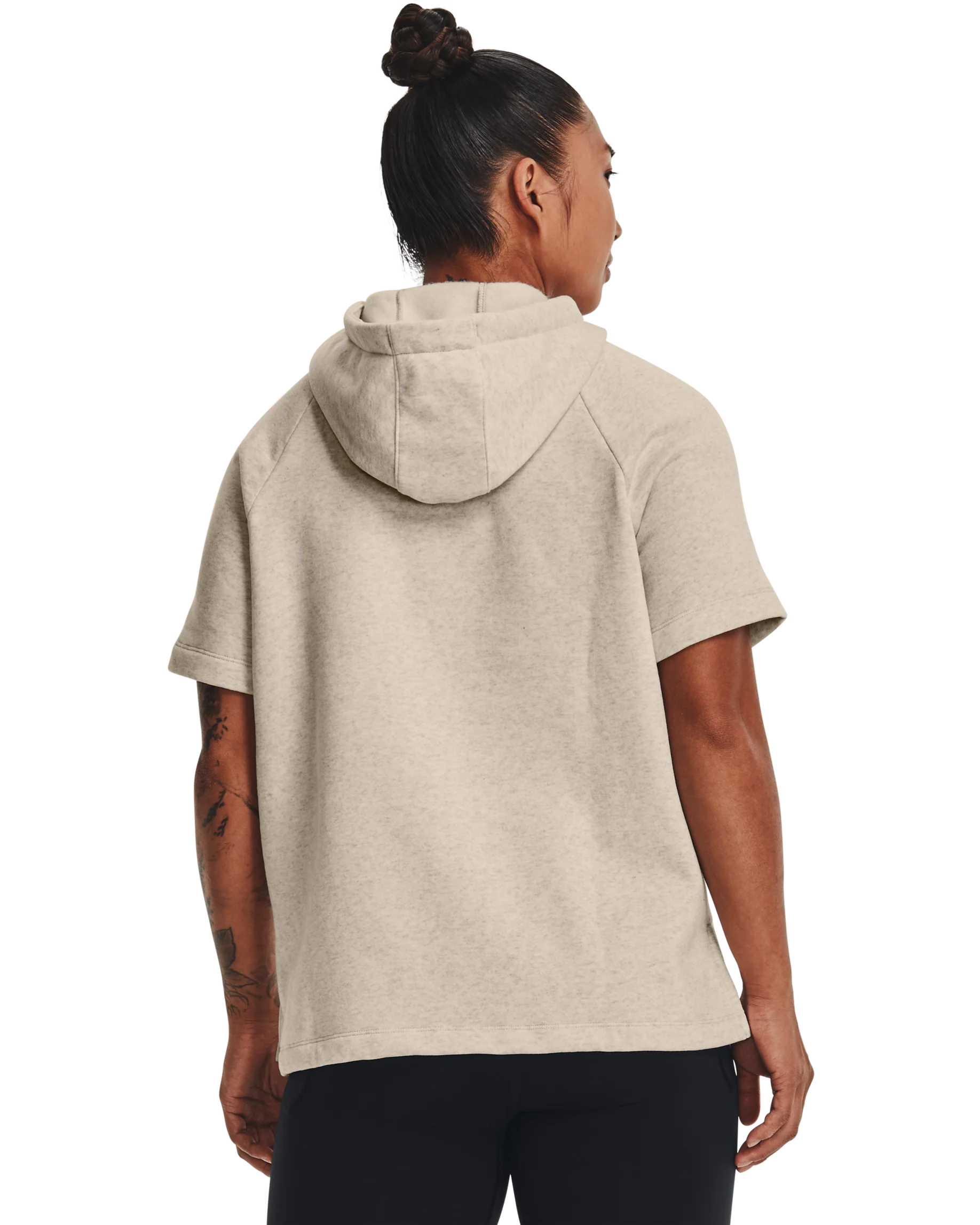 Women's UA Rival Fleece Short Sleeve Hoodie - Image 2