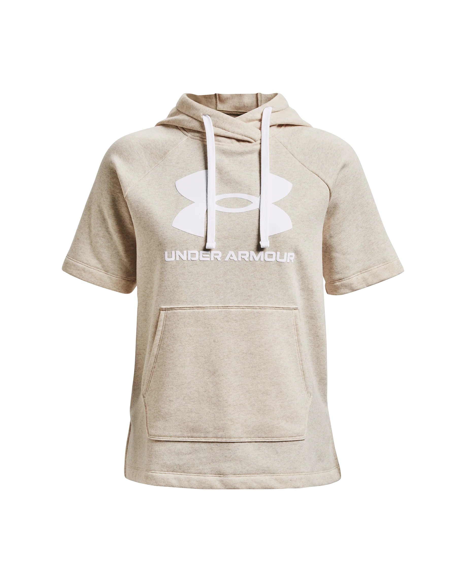 Women's UA Rival Fleece Short Sleeve Hoodie - Image 4