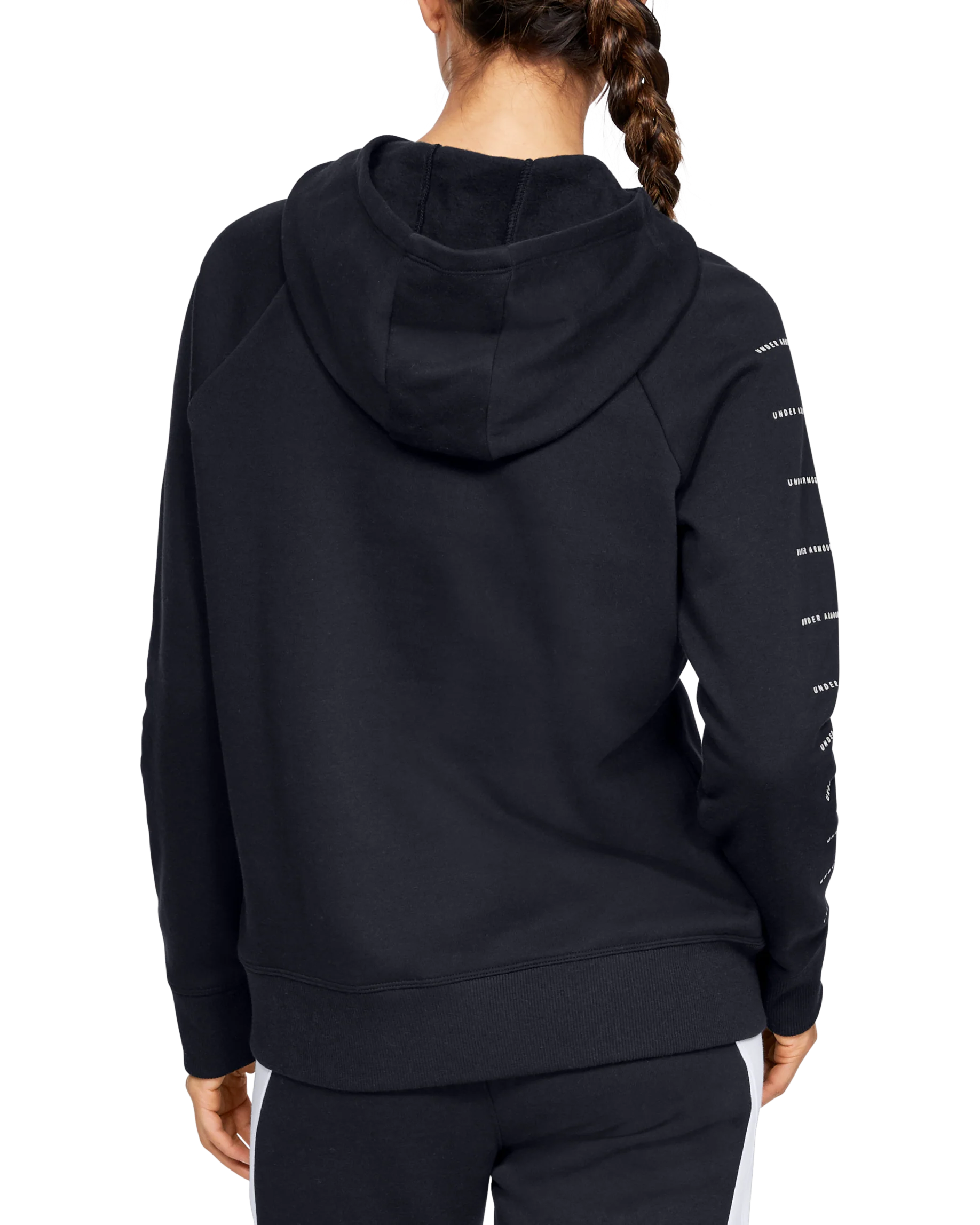 Women's UA Rival Fleece Sportstyle LC Graphic Full Zip Long Sleeve - Image 2