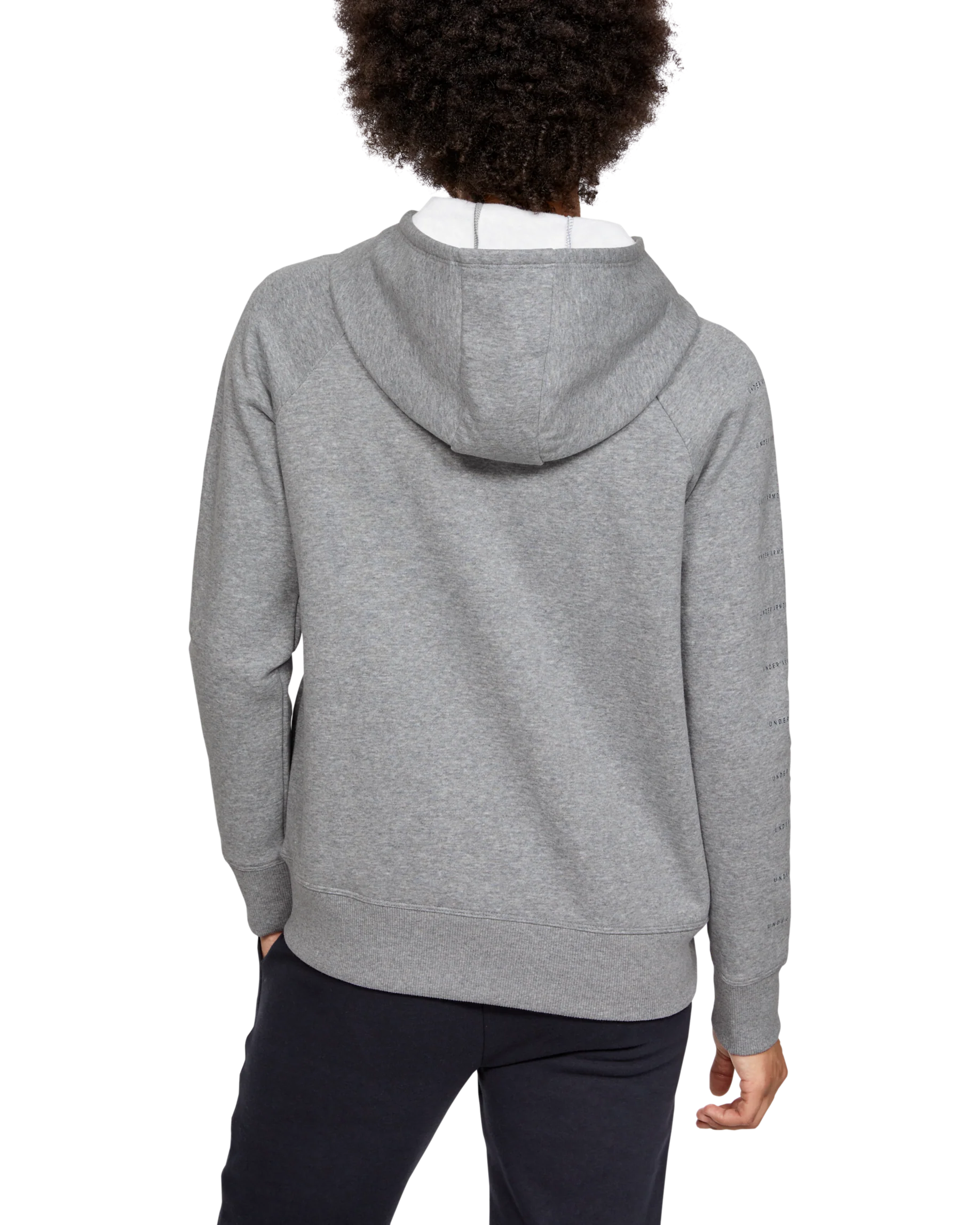 Women's UA Rival Fleece Sportstyle LC Graphic Full Zip Long Sleeve - Image 2