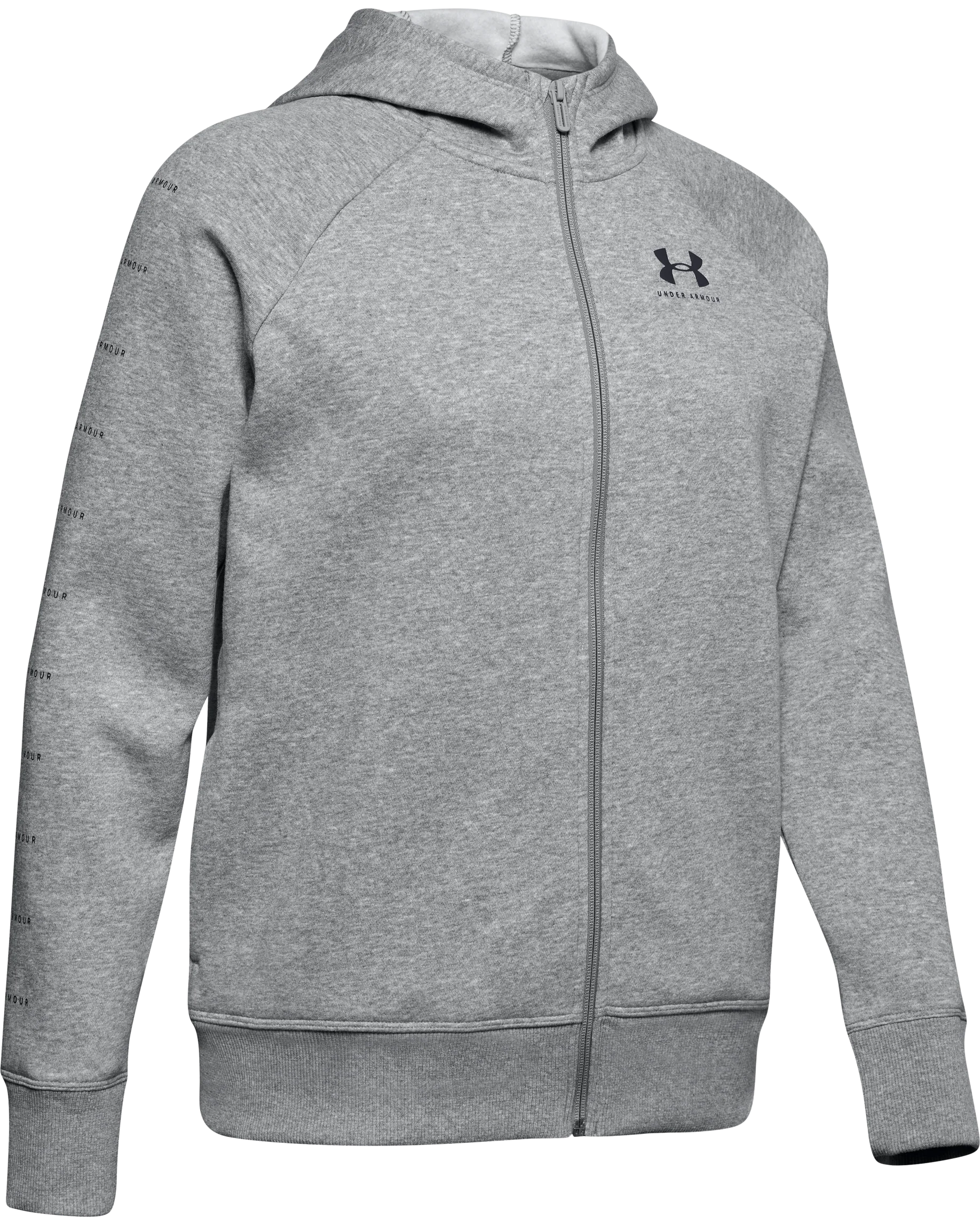 Women's UA Rival Fleece Sportstyle LC Graphic Full Zip Long Sleeve - Image 4