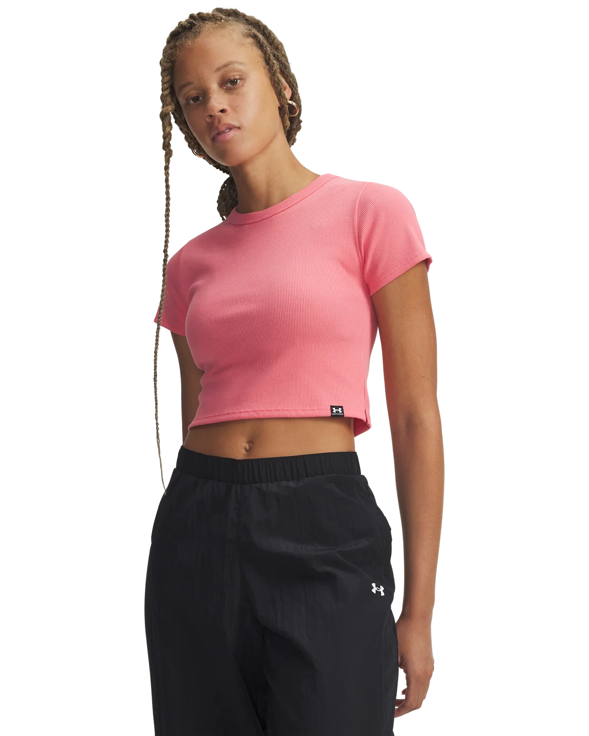 Women's UA Rival Rib Baby T-Shirt Short Sleeve