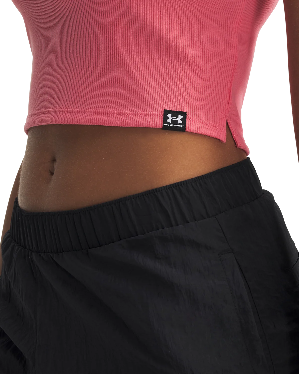 Women's UA Rival Rib Baby T-Shirt Short Sleeve - Image 3
