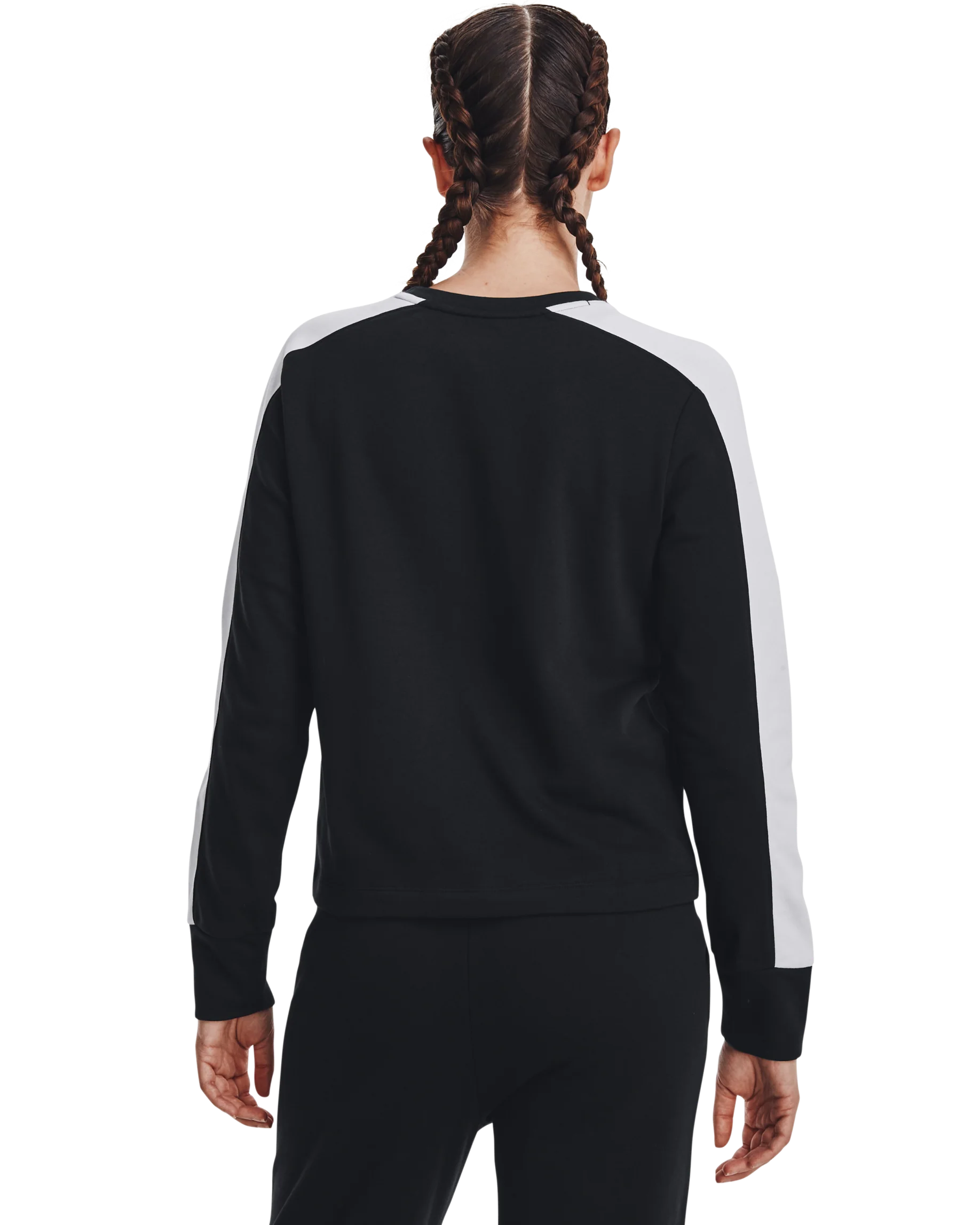 Women's UA Rival Terry Colorblock Crew - Image 2