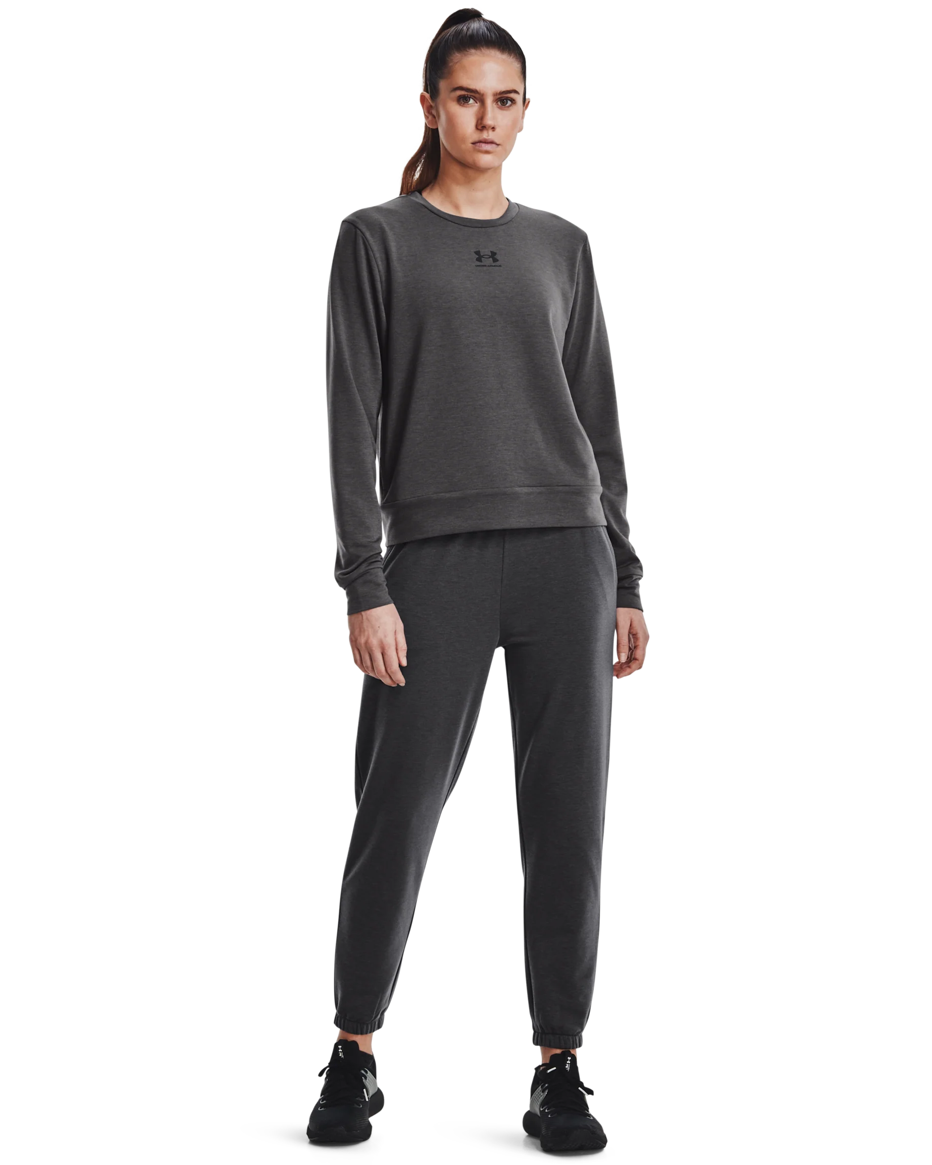 Women's UA Rival Terry Crew - Image 3