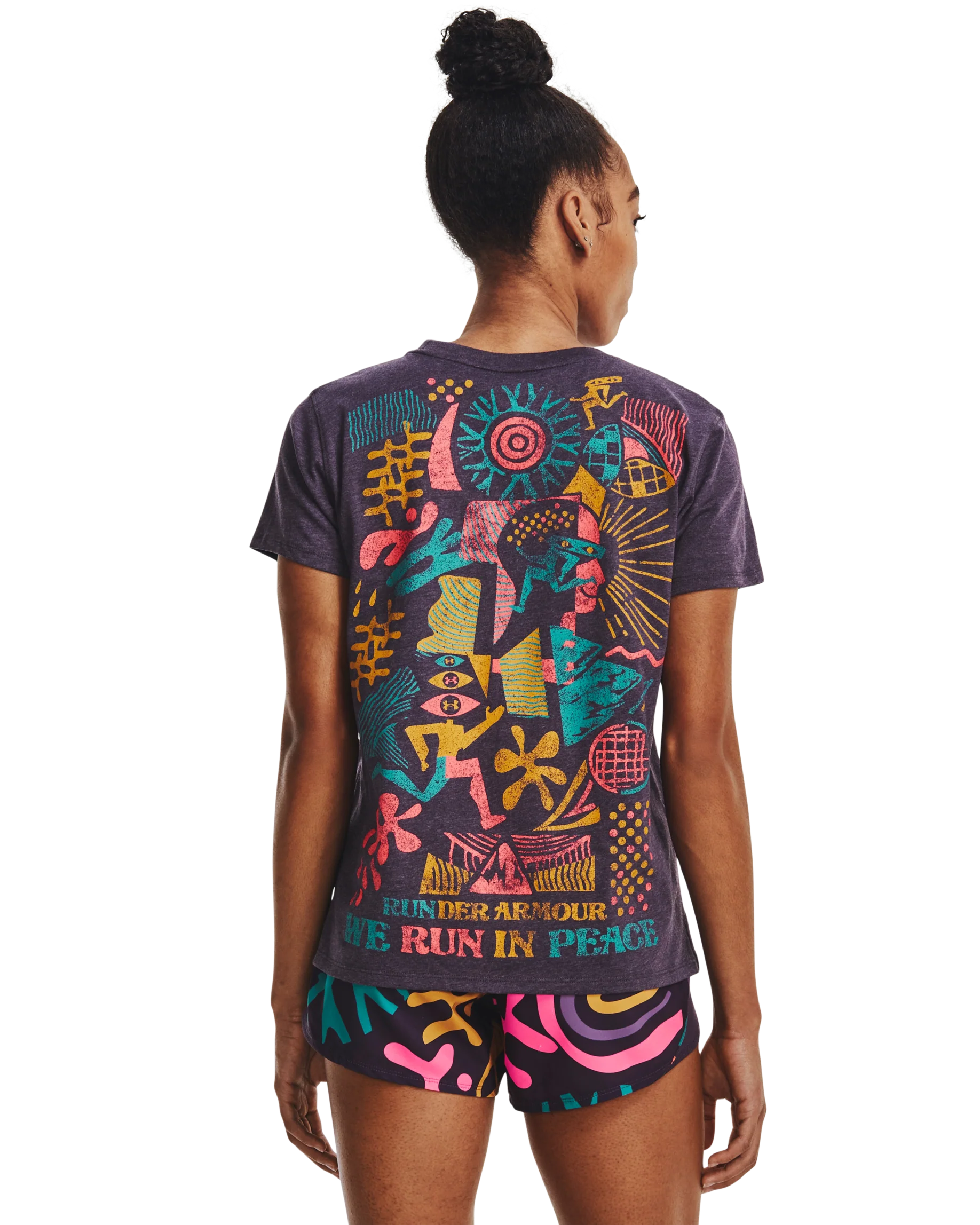 Women's UA Run In Peace Short Sleeve T-Shirt - Image 6