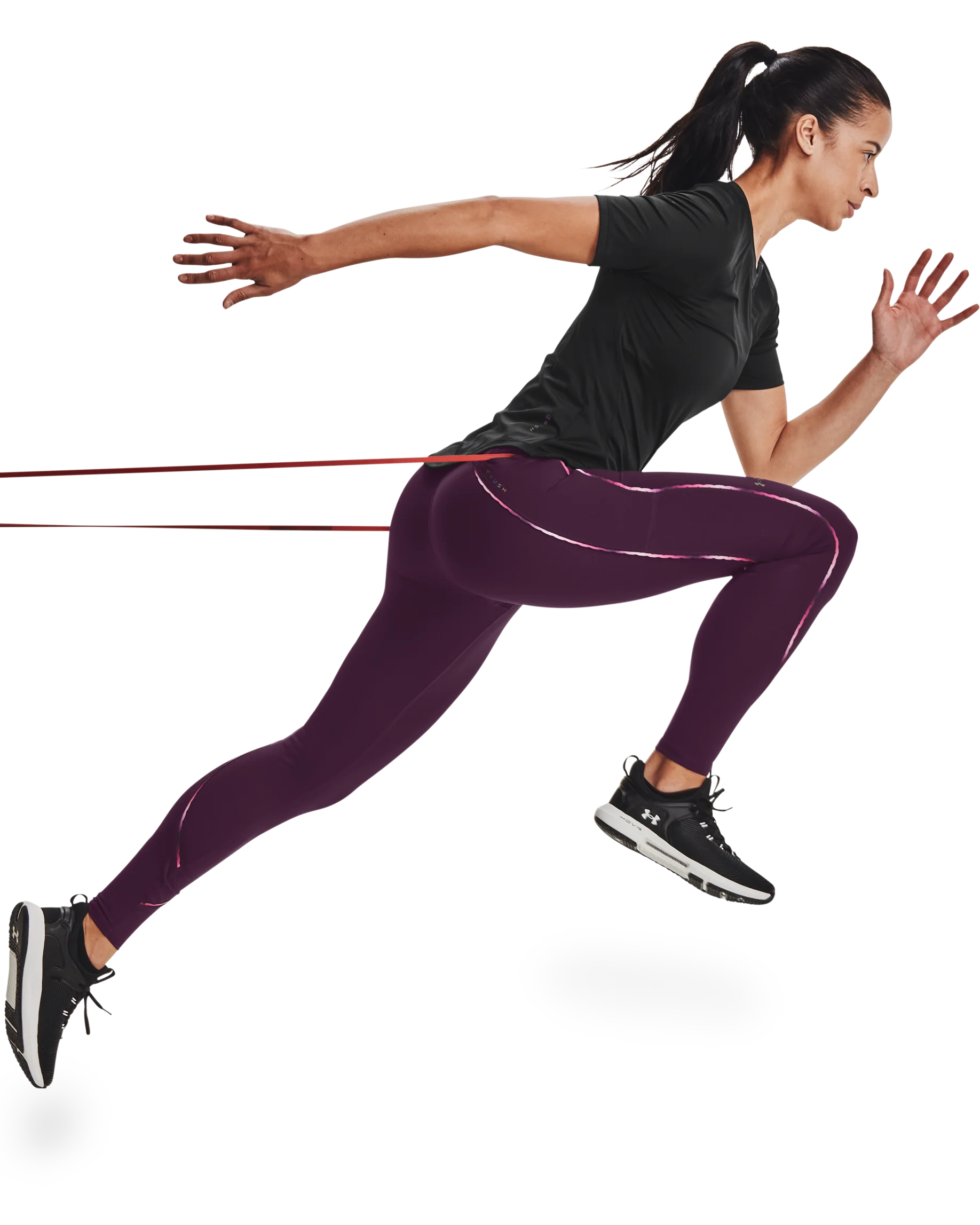 Women's UA RUSH™ Scallop Full-Length Leggings - Image 6