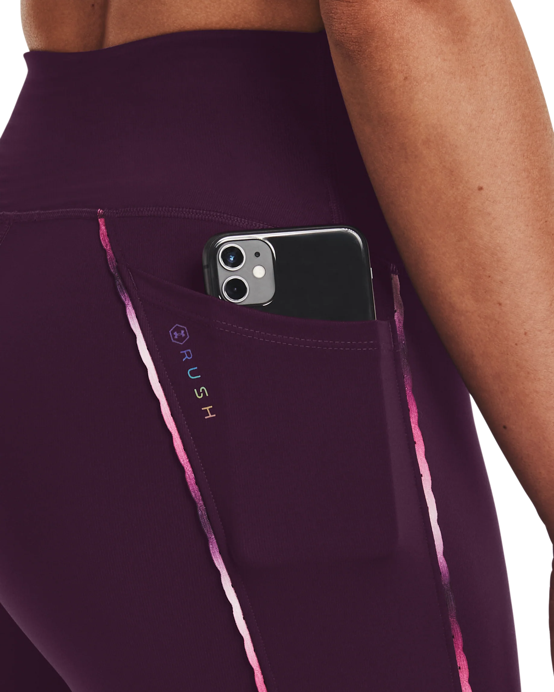Women's UA RUSH™ Scallop Full-Length Leggings - Image 7