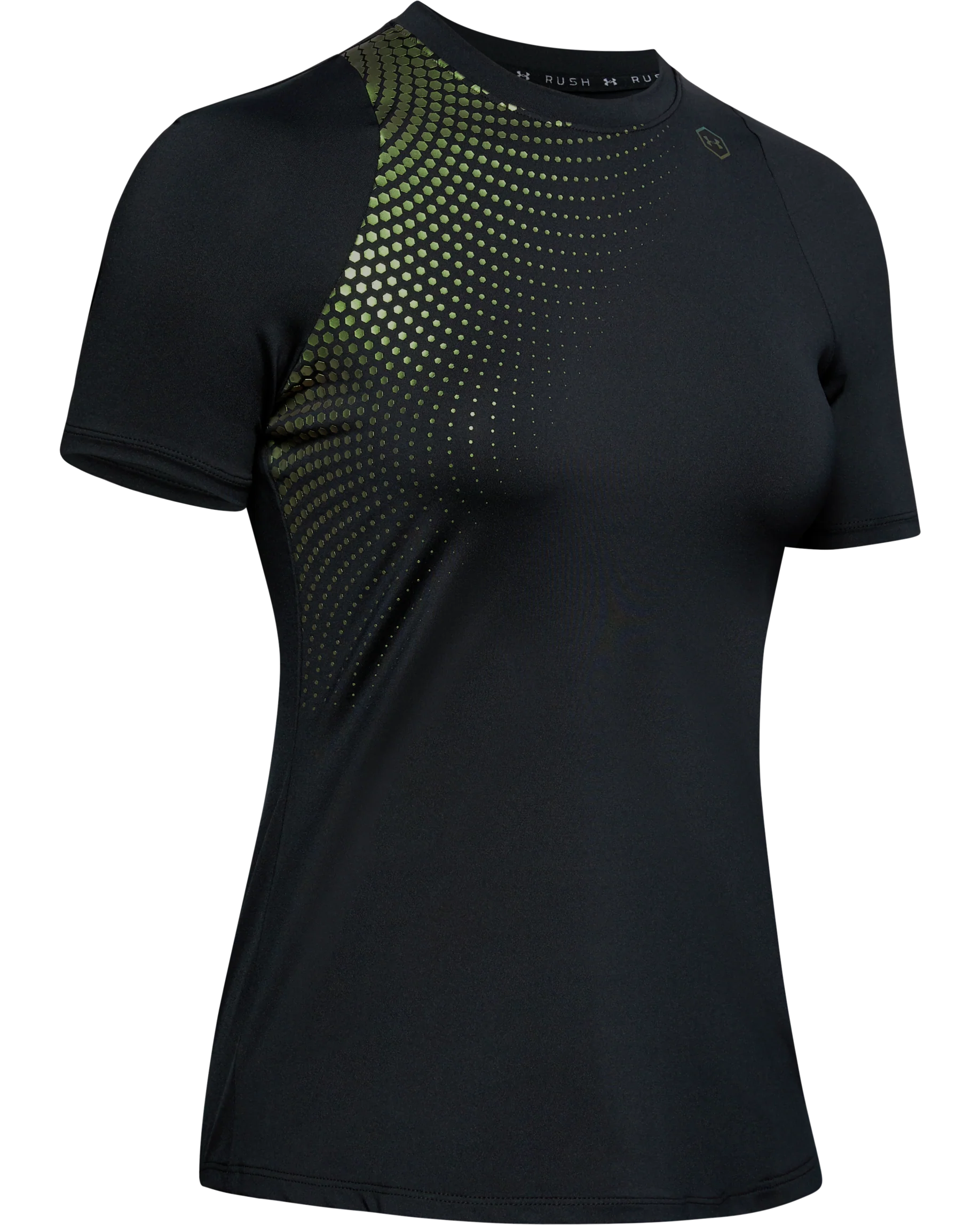 Women's UA RUSH™ Short Sleeve Hex Ombre Graphic - Image 3