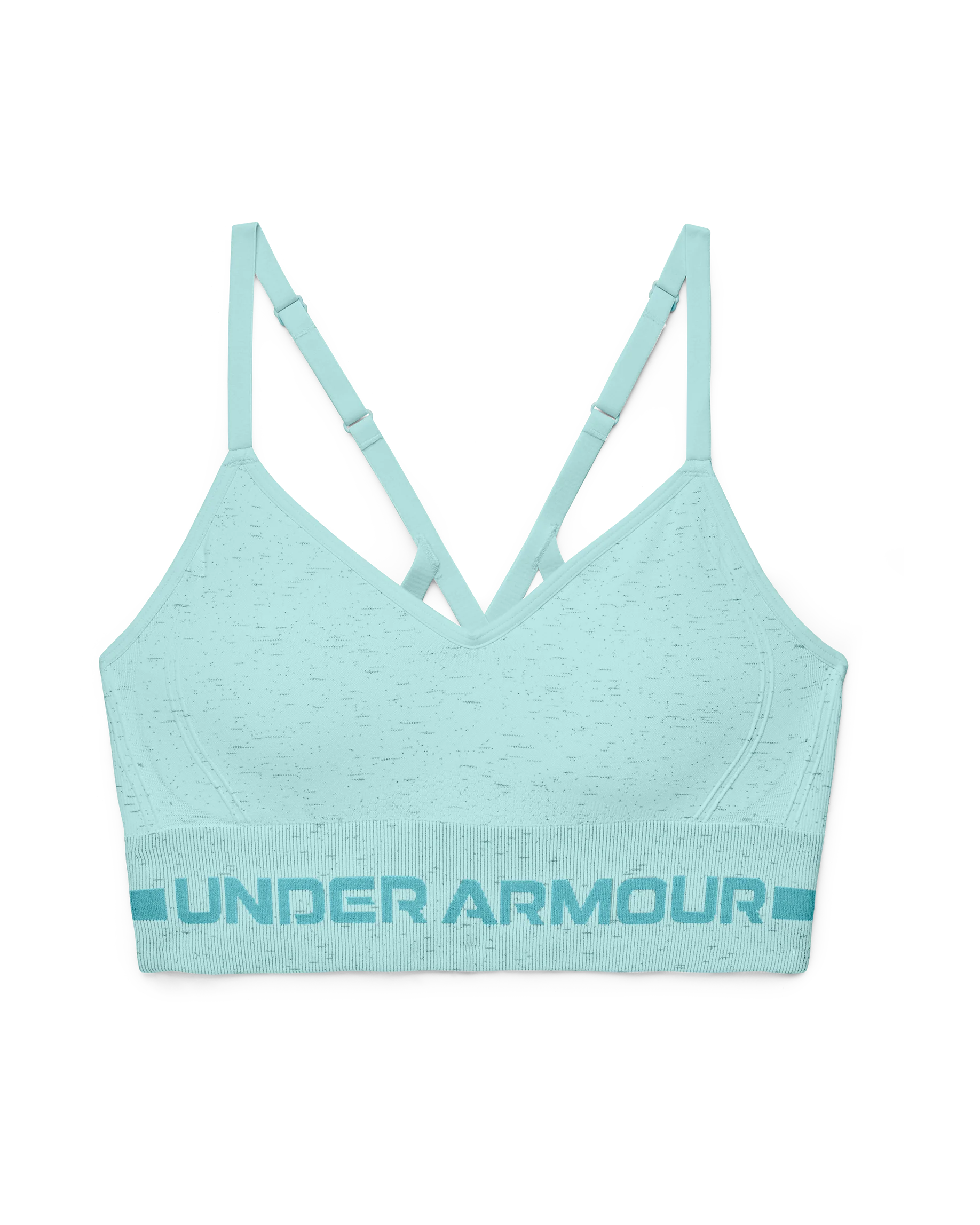 Women's UA Seamless Low Long Heather Sports Bra - Image 10