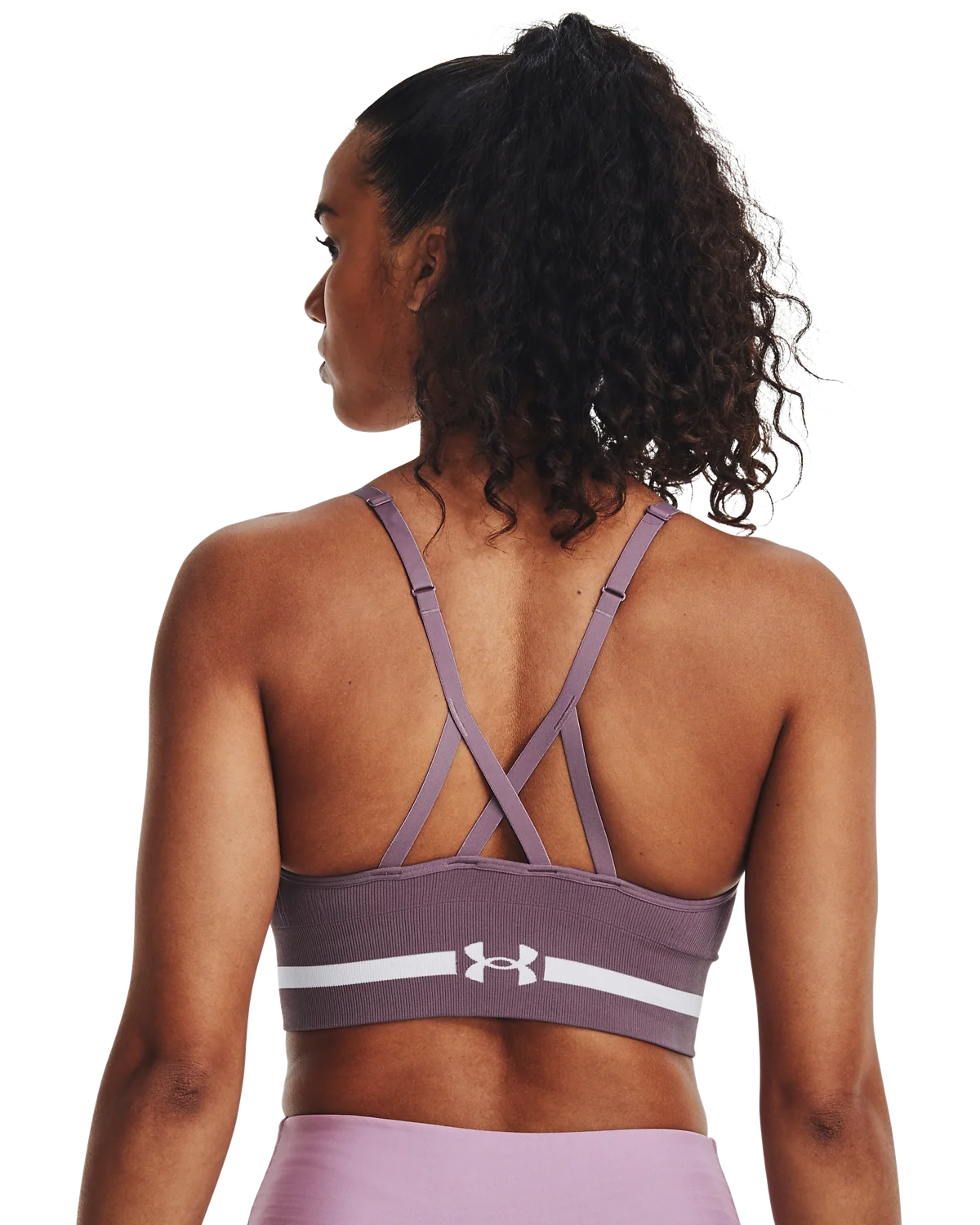 Women's UA Seamless Low Long Sports Bra - Image 2