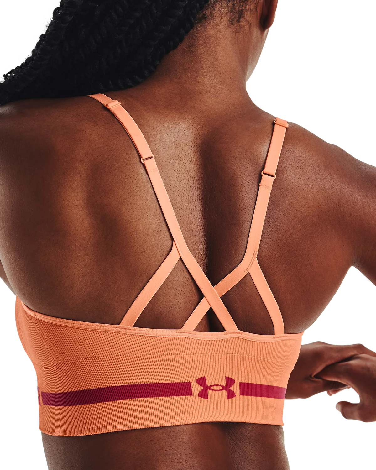 Women's UA Seamless Low Long Sports Bra - Image 3