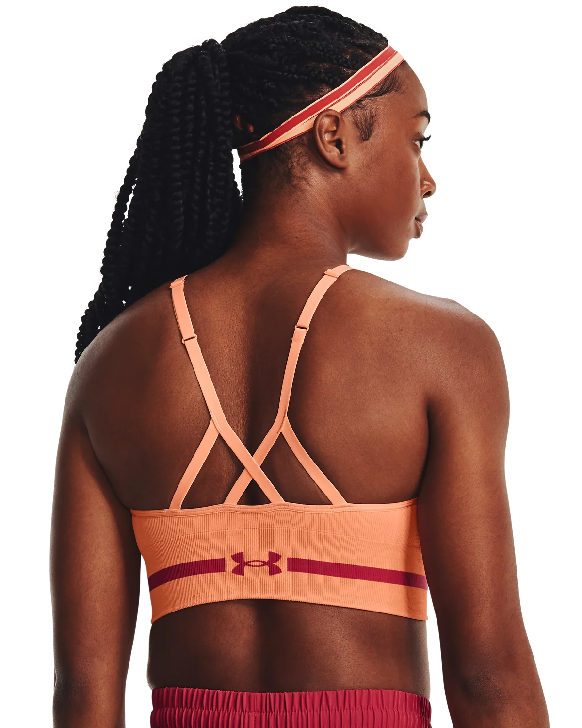 Women's UA Seamless Low Long Sports Bra - Image 4