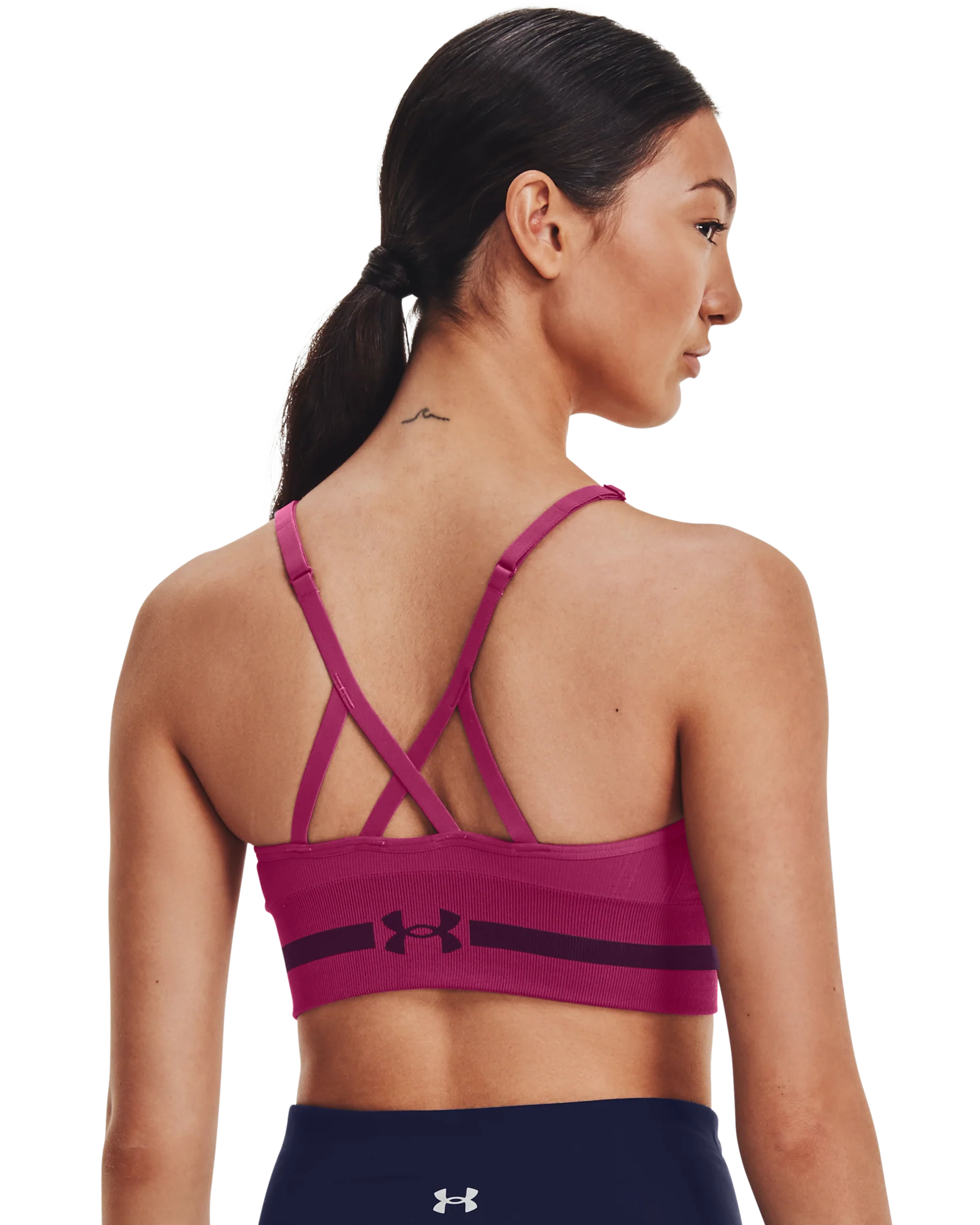 Women's UA Seamless Low Longline Sports Bra - Image 2