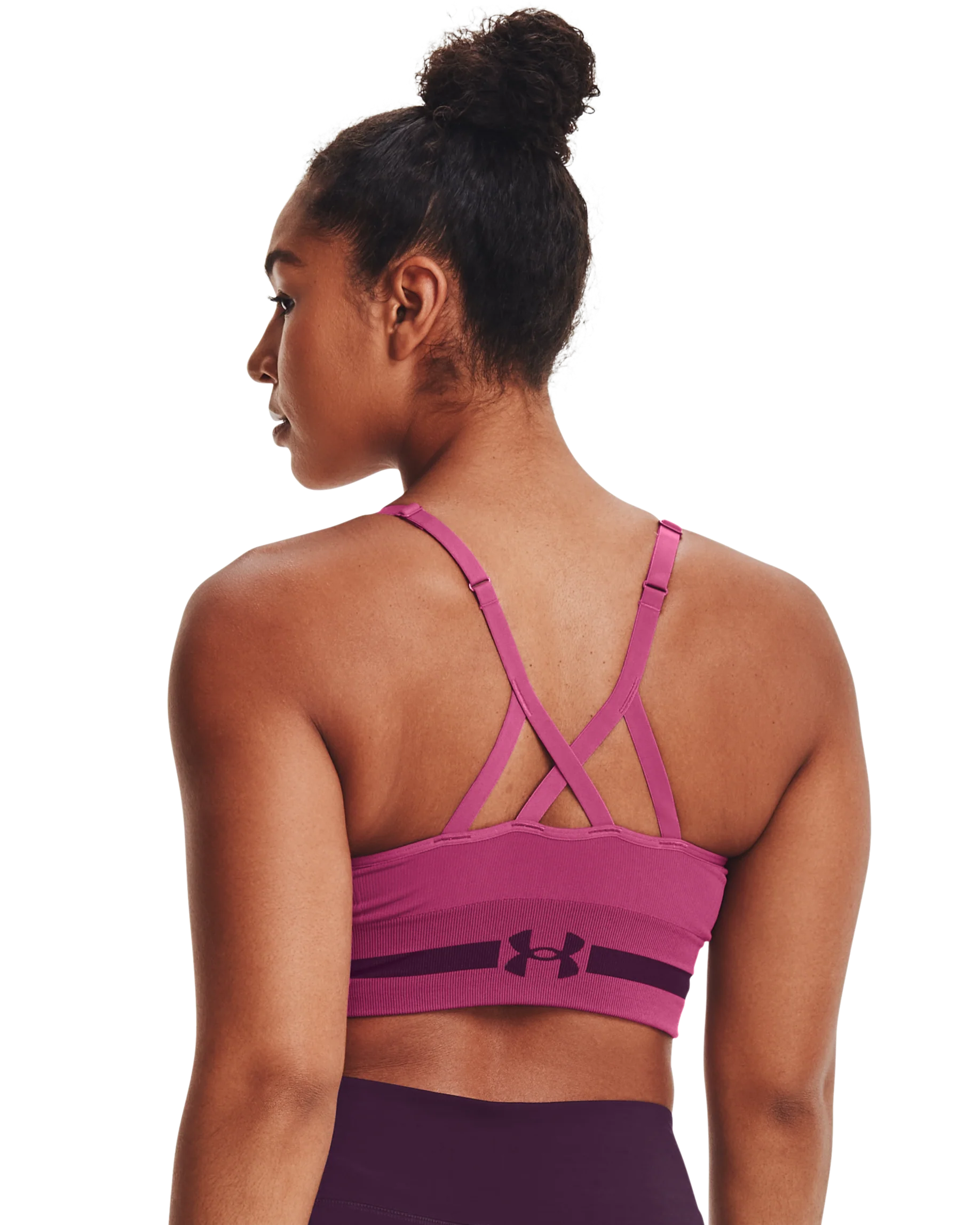 Women's UA Seamless Low Longline Sports Bra - Image 3