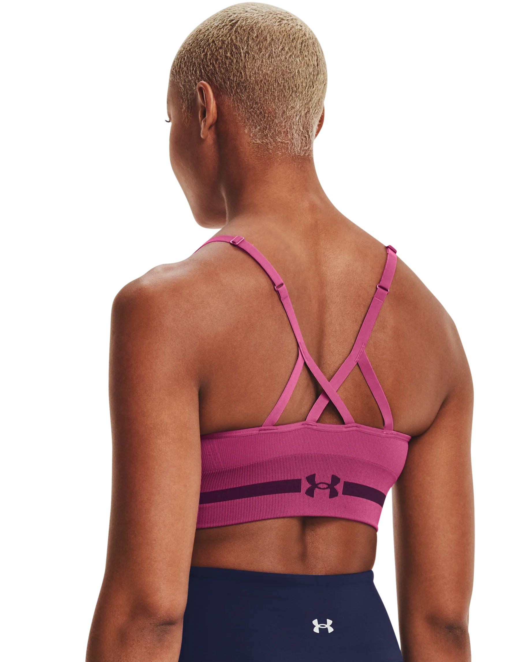 Women's UA Seamless Low Longline Sports Bra - Image 4