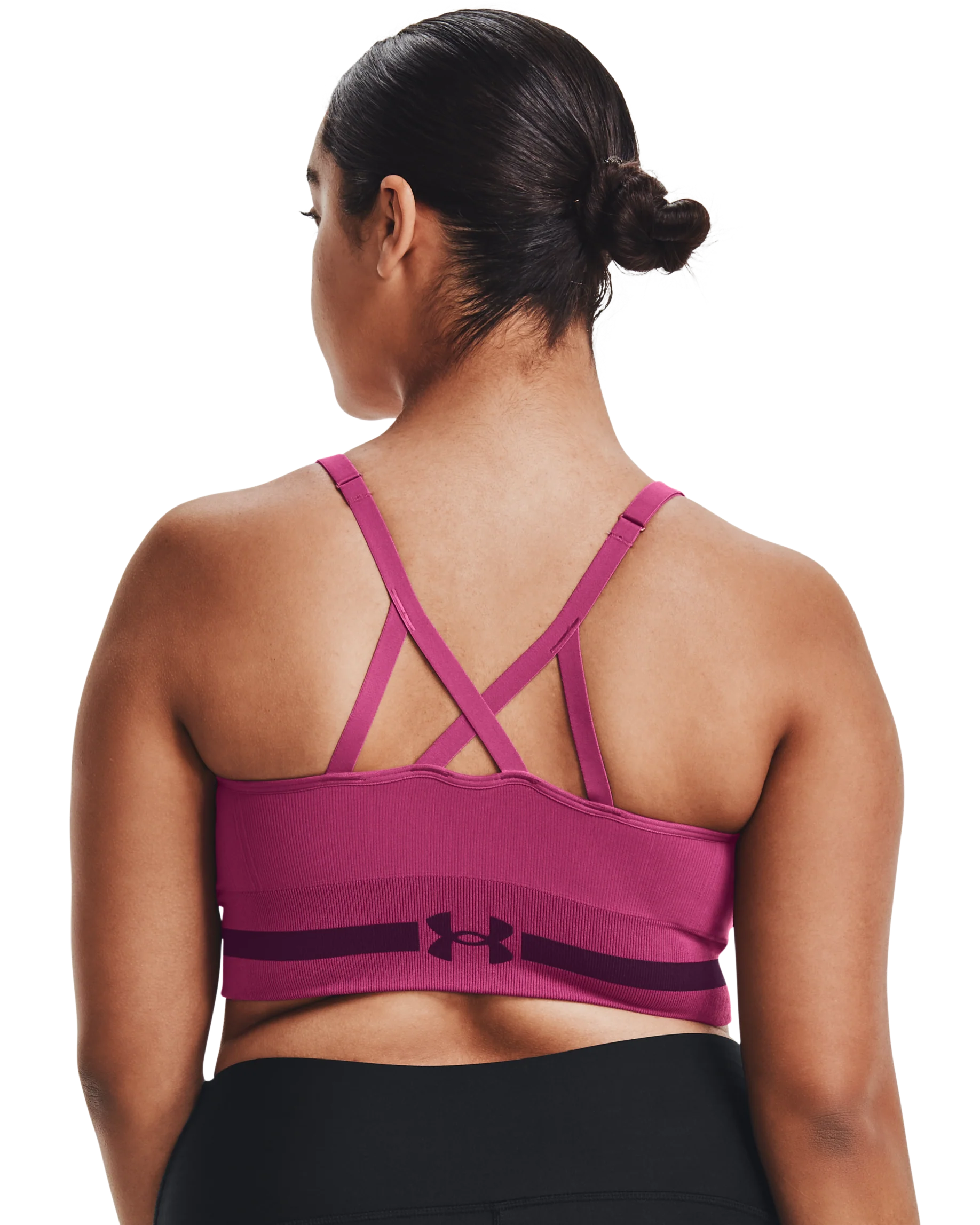 Women's UA Seamless Low Longline Sports Bra - Image 5