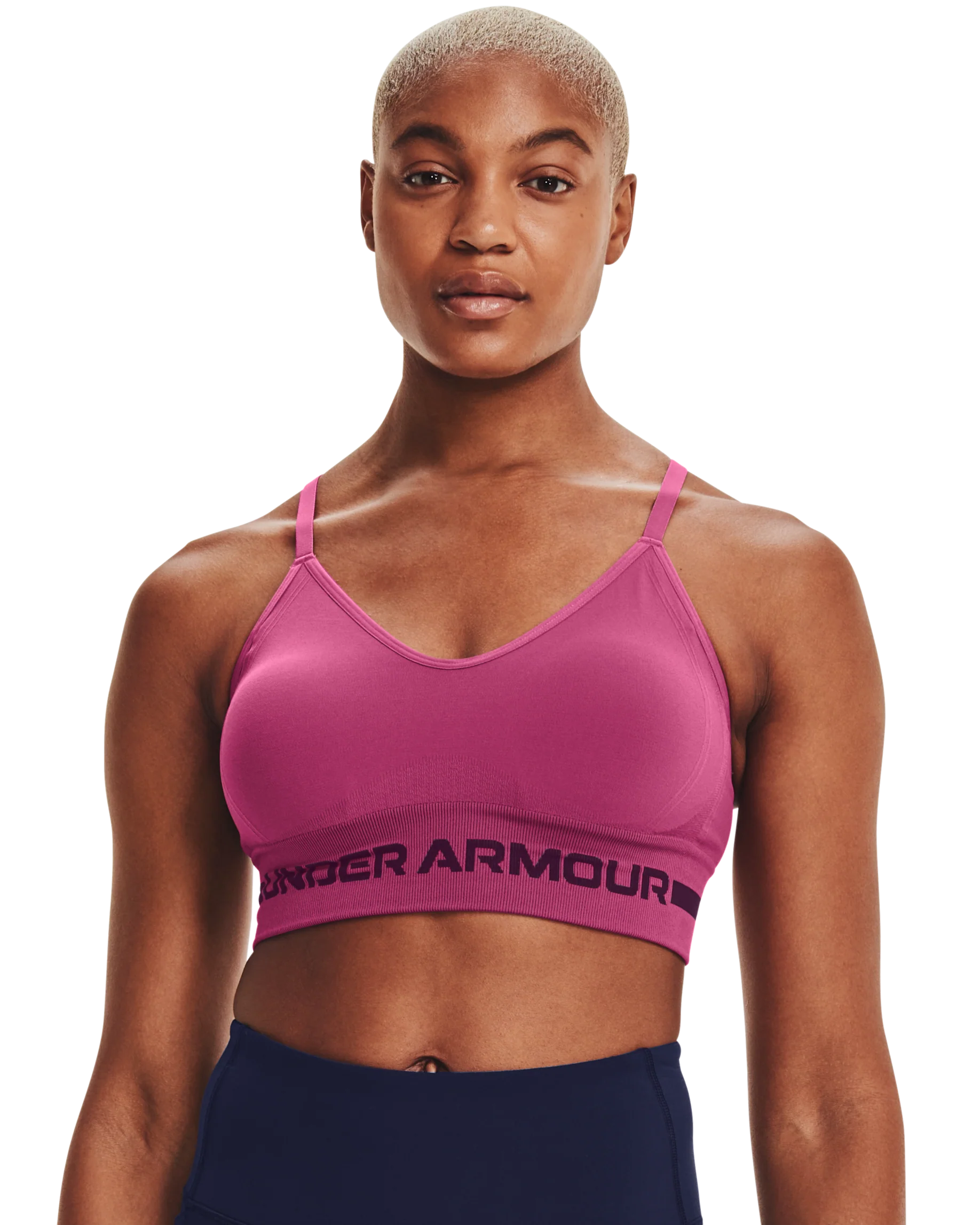 Women's UA Seamless Low Longline Sports Bra - Image 7