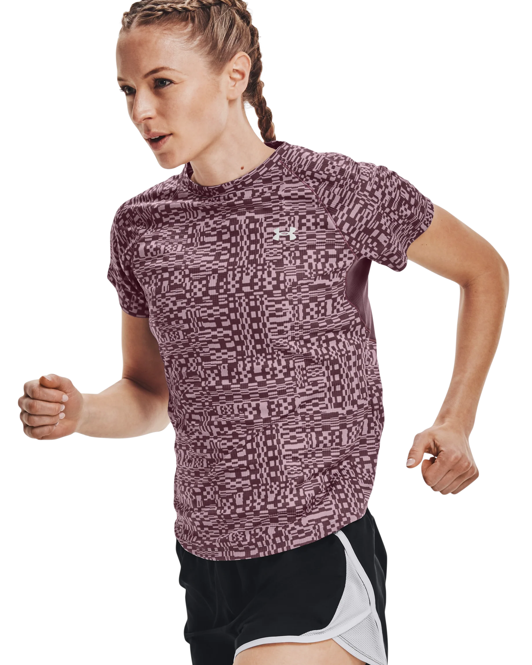 Women's UA Speed Stride Printed Short Sleeve - Image 7