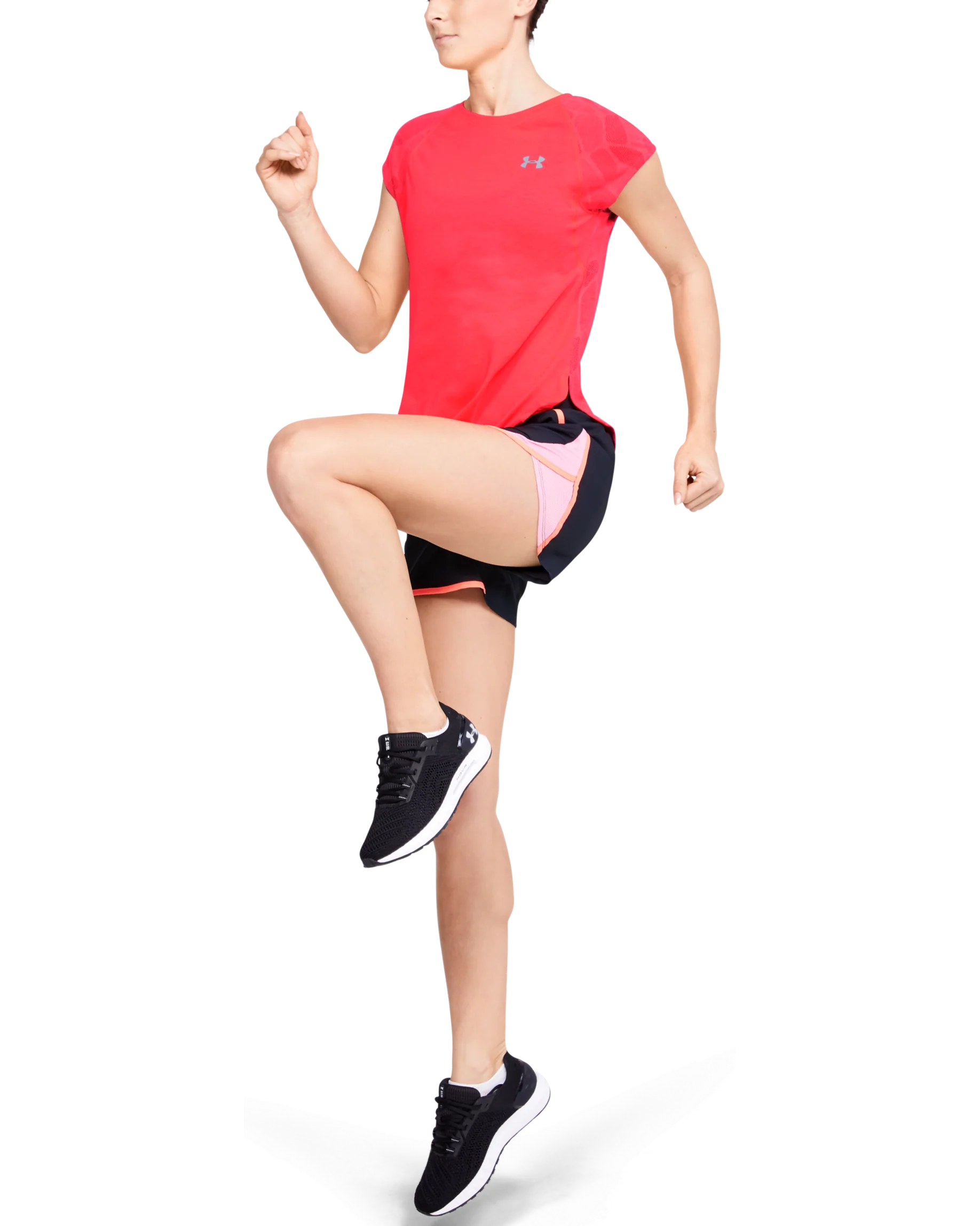 Women's UA Streaker 2.0 Shift Short Sleeve - Image 3
