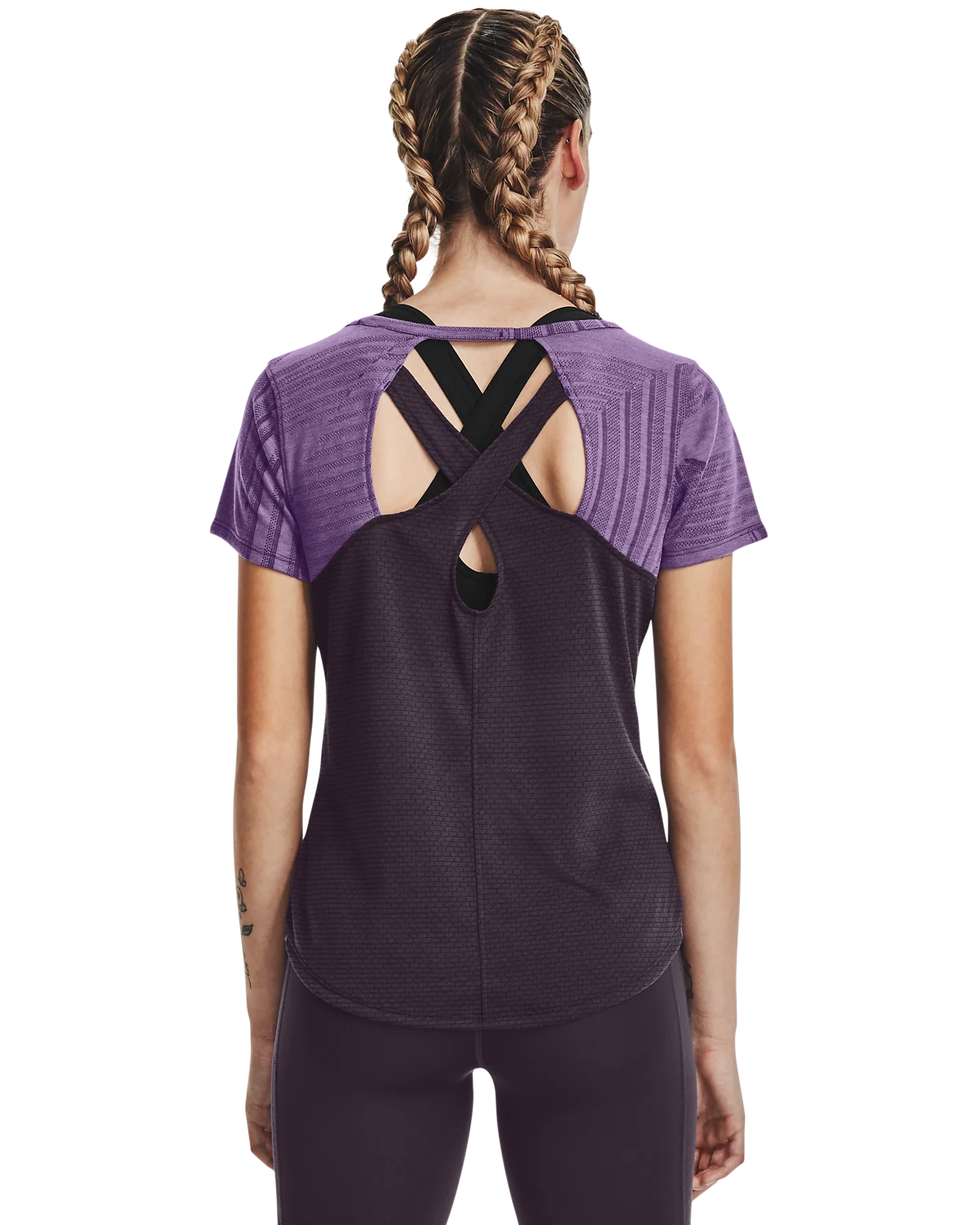 Women's UA Streaker Deco Diamond Short Sleeve - Image 2