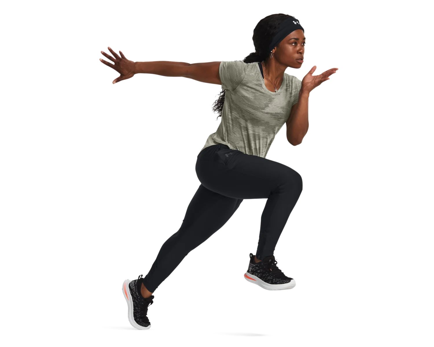 Women's UA Streaker Speed Camo Short Sleeve - Image 7