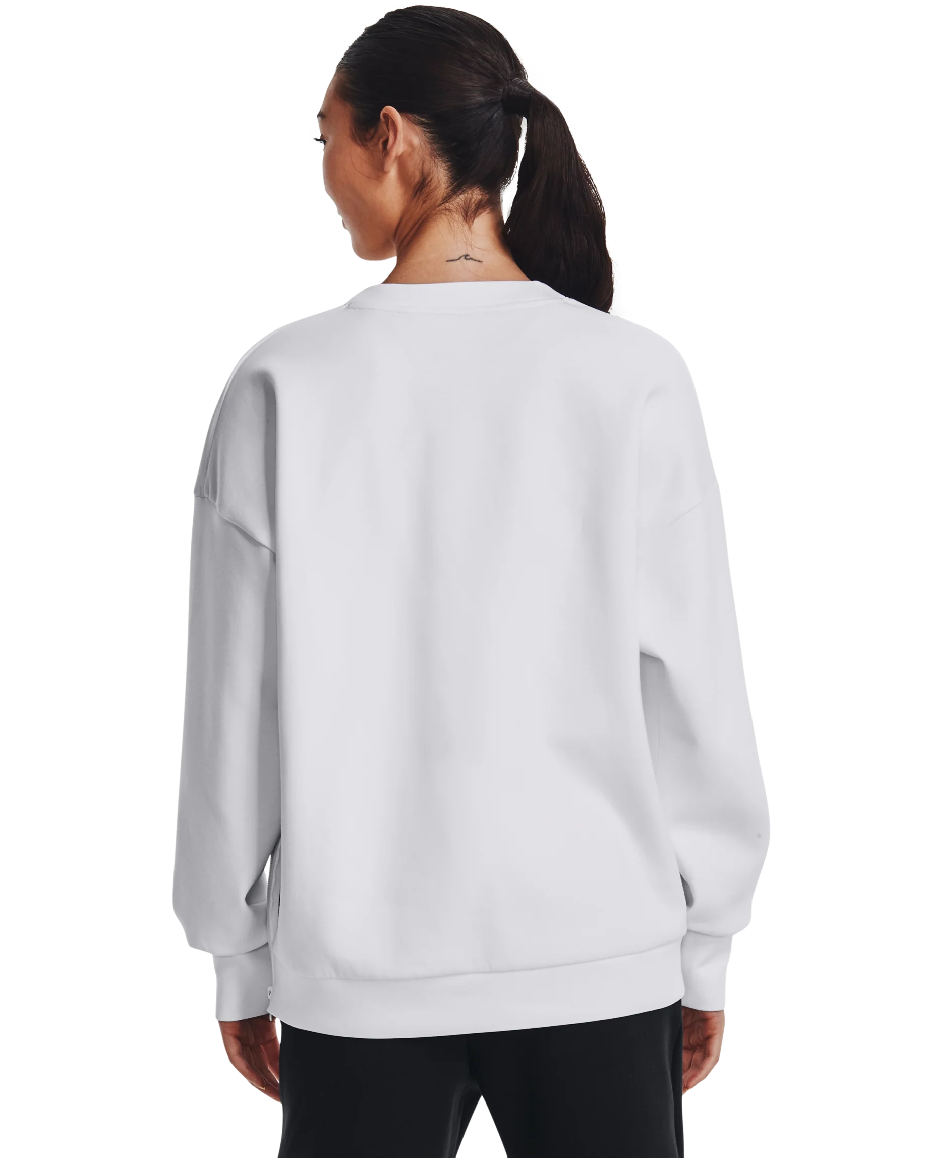 Women's UA Summit Knit Oversize Crew - Image 2
