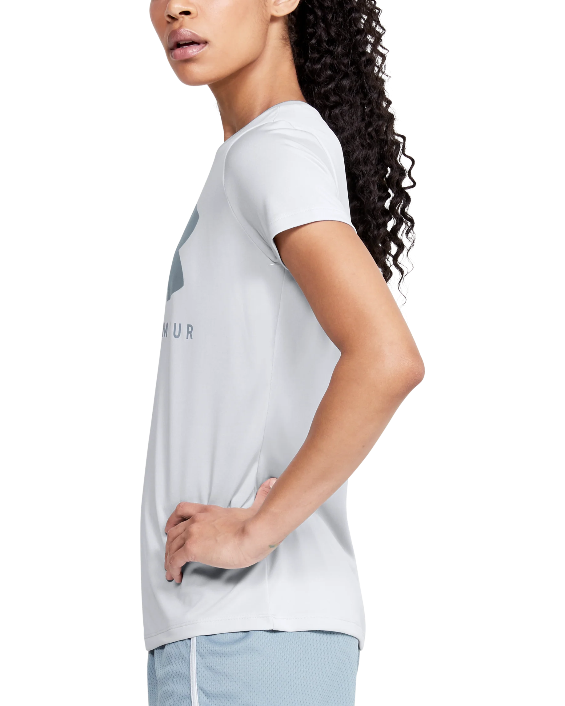 Women's UA Tech™ Logo Graphic Crew Short Sleeve Shirt - Image 6