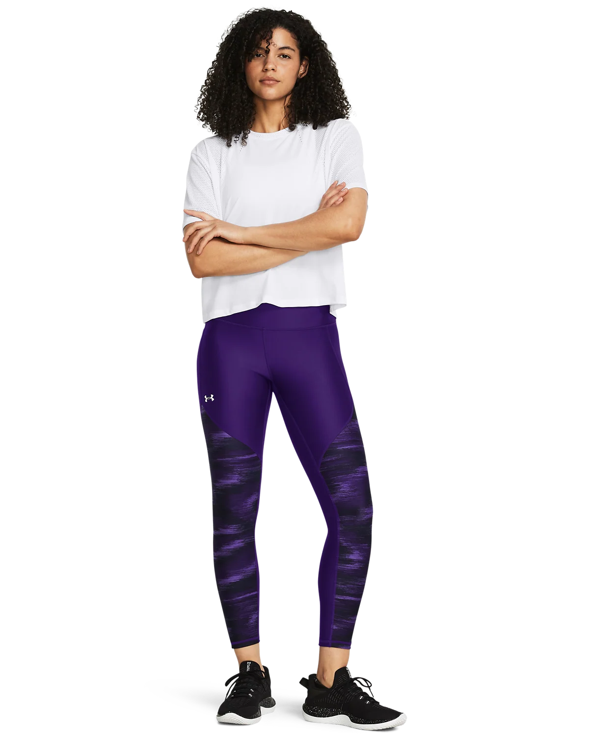 Women's UA Tech™ Printed Panel Ankle Leggings - Image 3