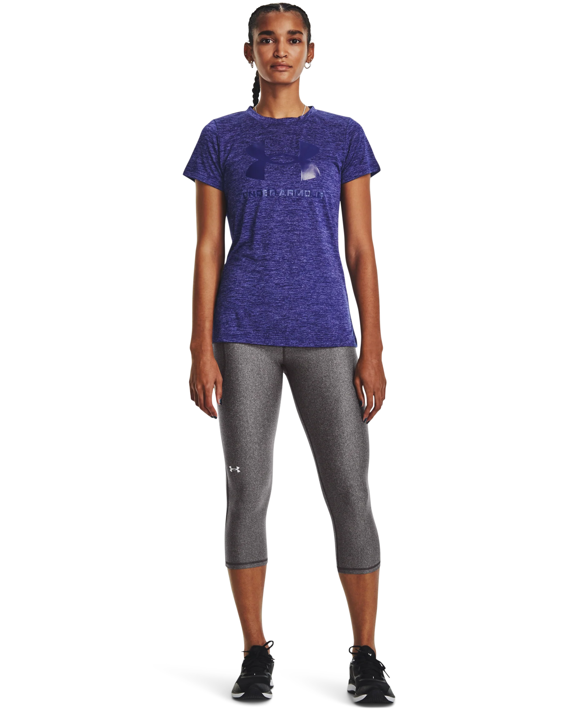 Women's UA Tech™ Twist Big Logo Gel Short Sleeve - Image 3