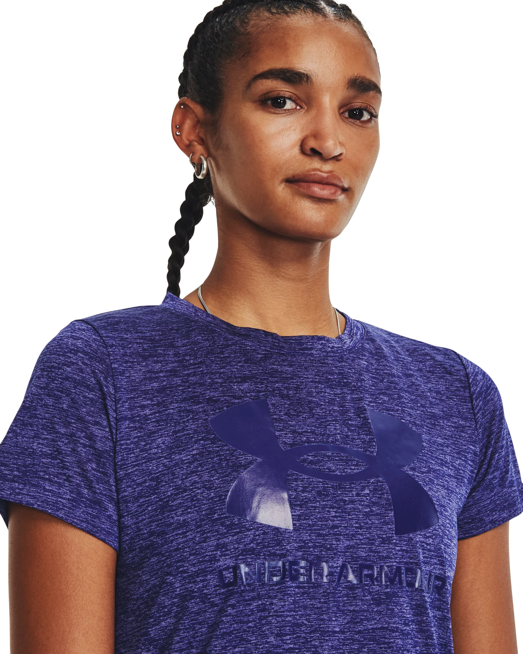 Women's UA Tech™ Twist Big Logo Gel Short Sleeve - Image 4
