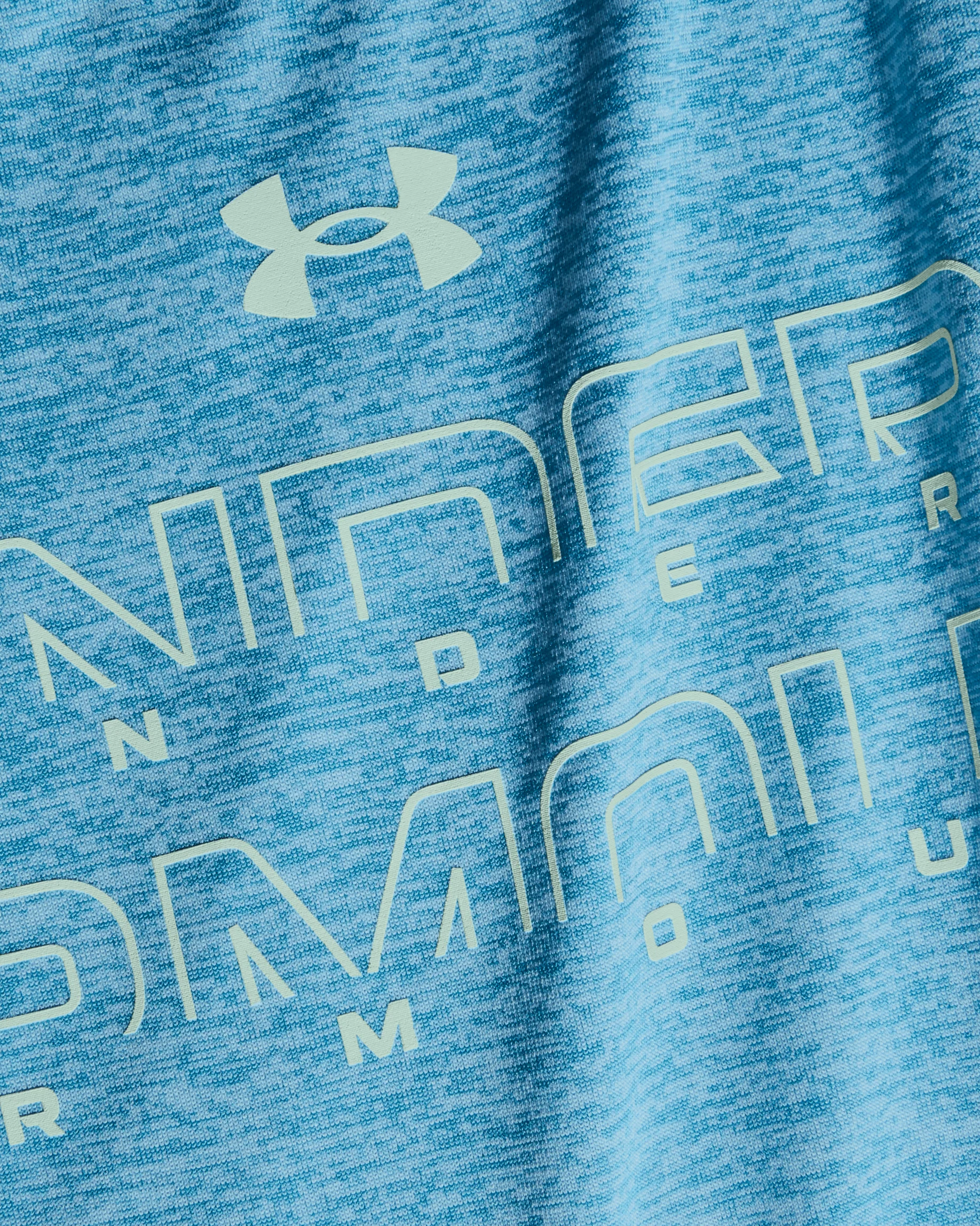 Women's UA Tech™ Twist Graphic Wordmark Short Sleeve Shirt - Image 6