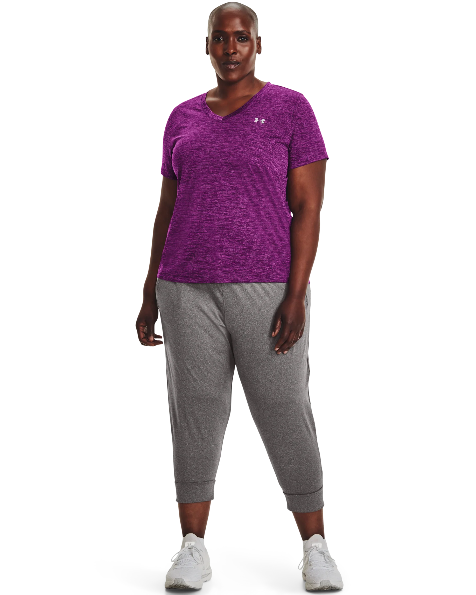 Women's UA Tech™ Twist V-Neck Short Sleeve - Image 3
