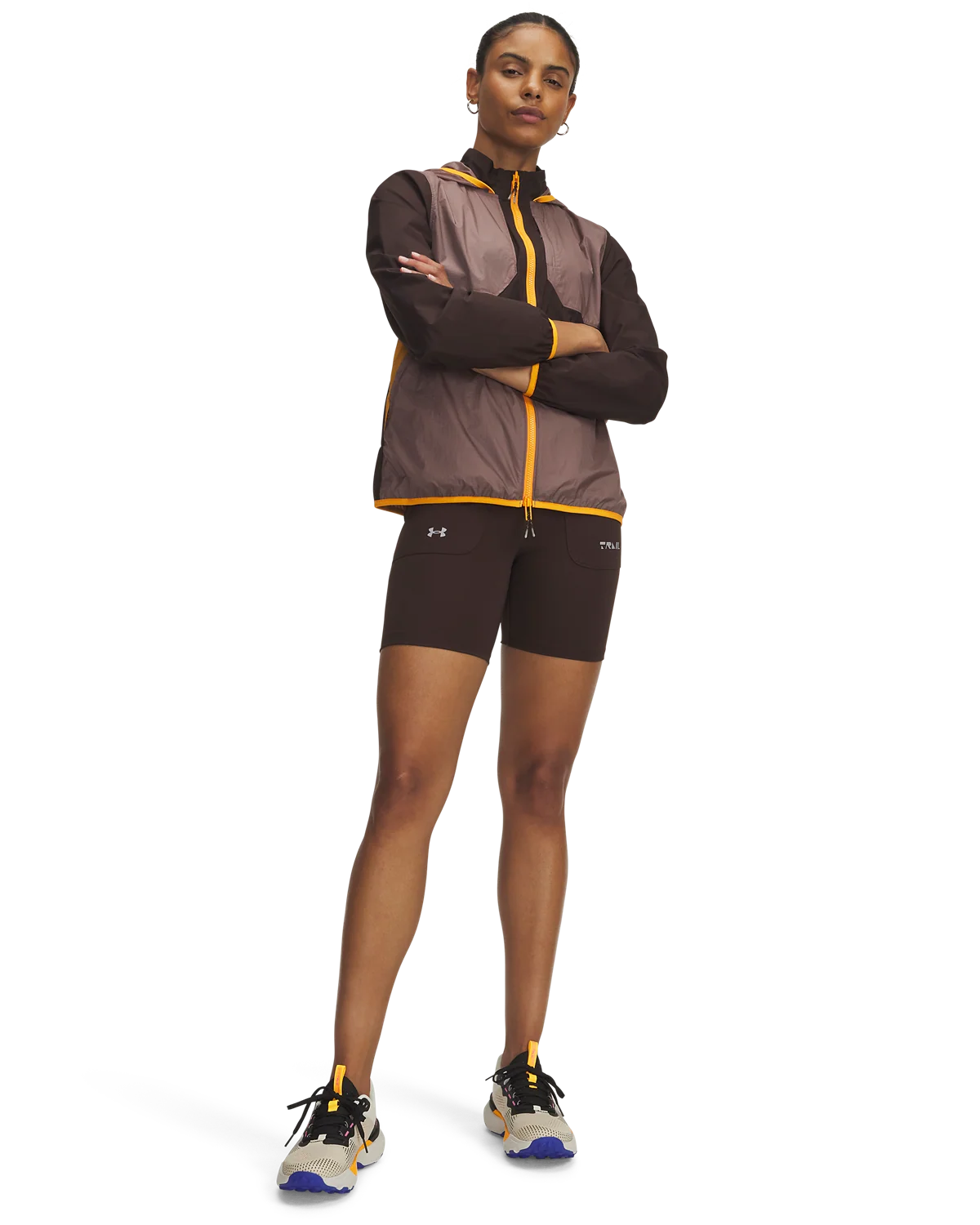 Women's UA Trail Run Fitted Shorts - Image 3