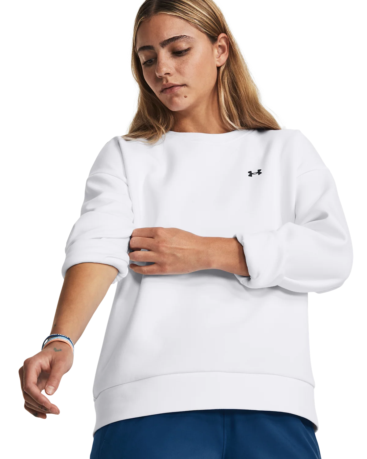 Women's UA Unstoppable Fleece Crew - Image 4