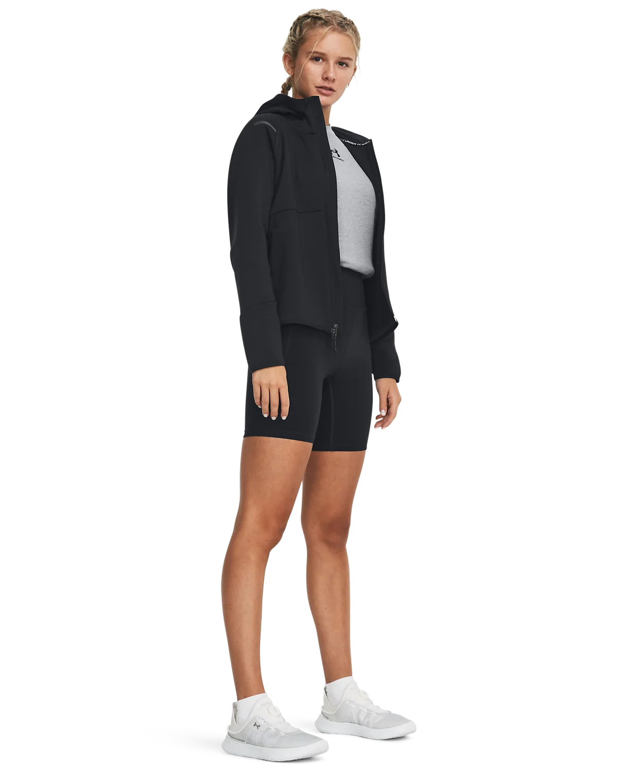 Women's UA Unstoppable Fleece Full-Zip - Image 3