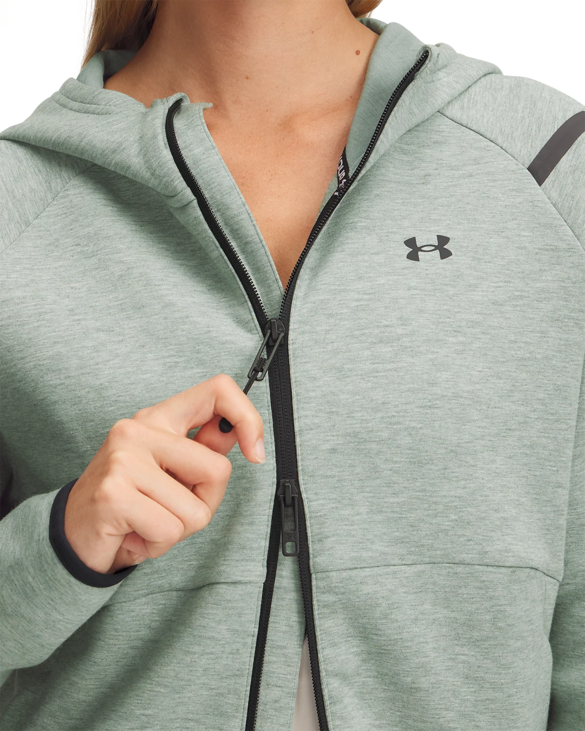 Women's UA Unstoppable Fleece Full-Zip - Image 3