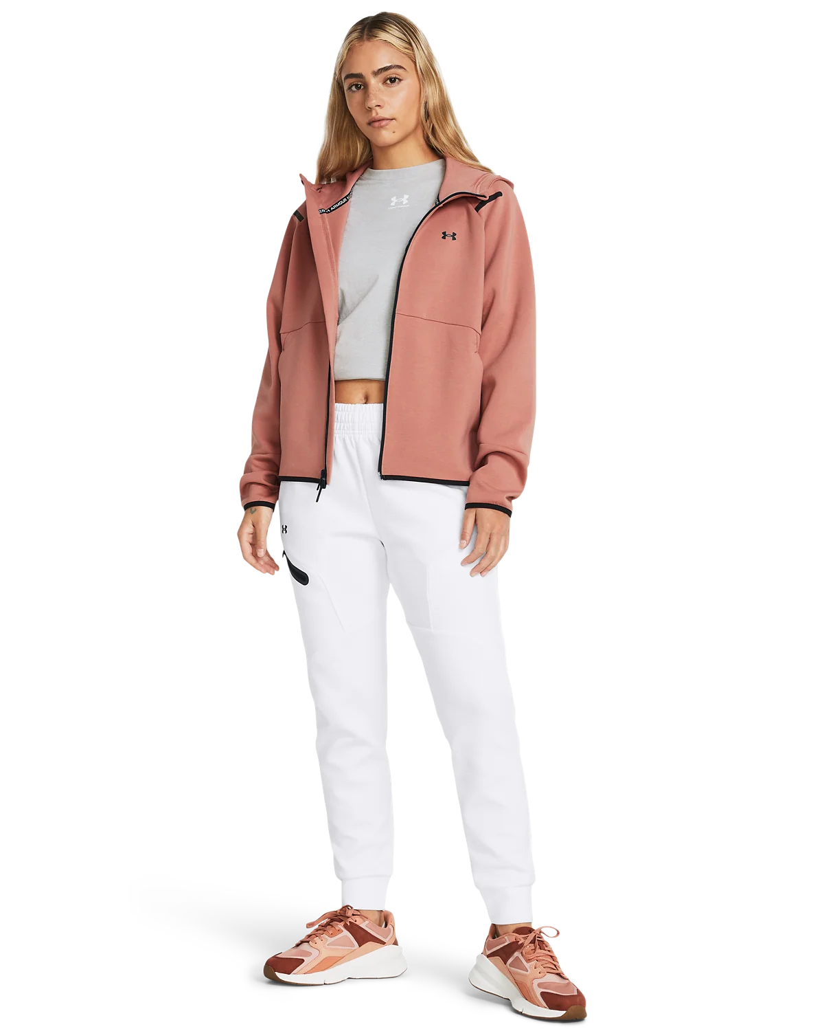 Women's UA Unstoppable Fleece Full-Zip - Image 3