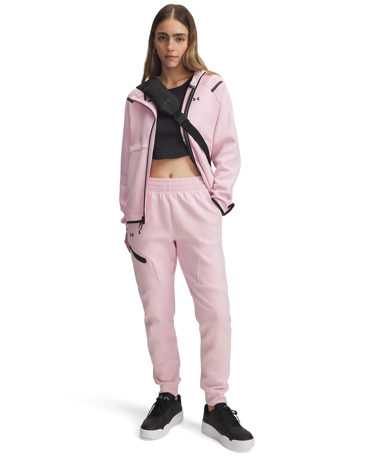 Women's UA Unstoppable Fleece Joggers - Image 3
