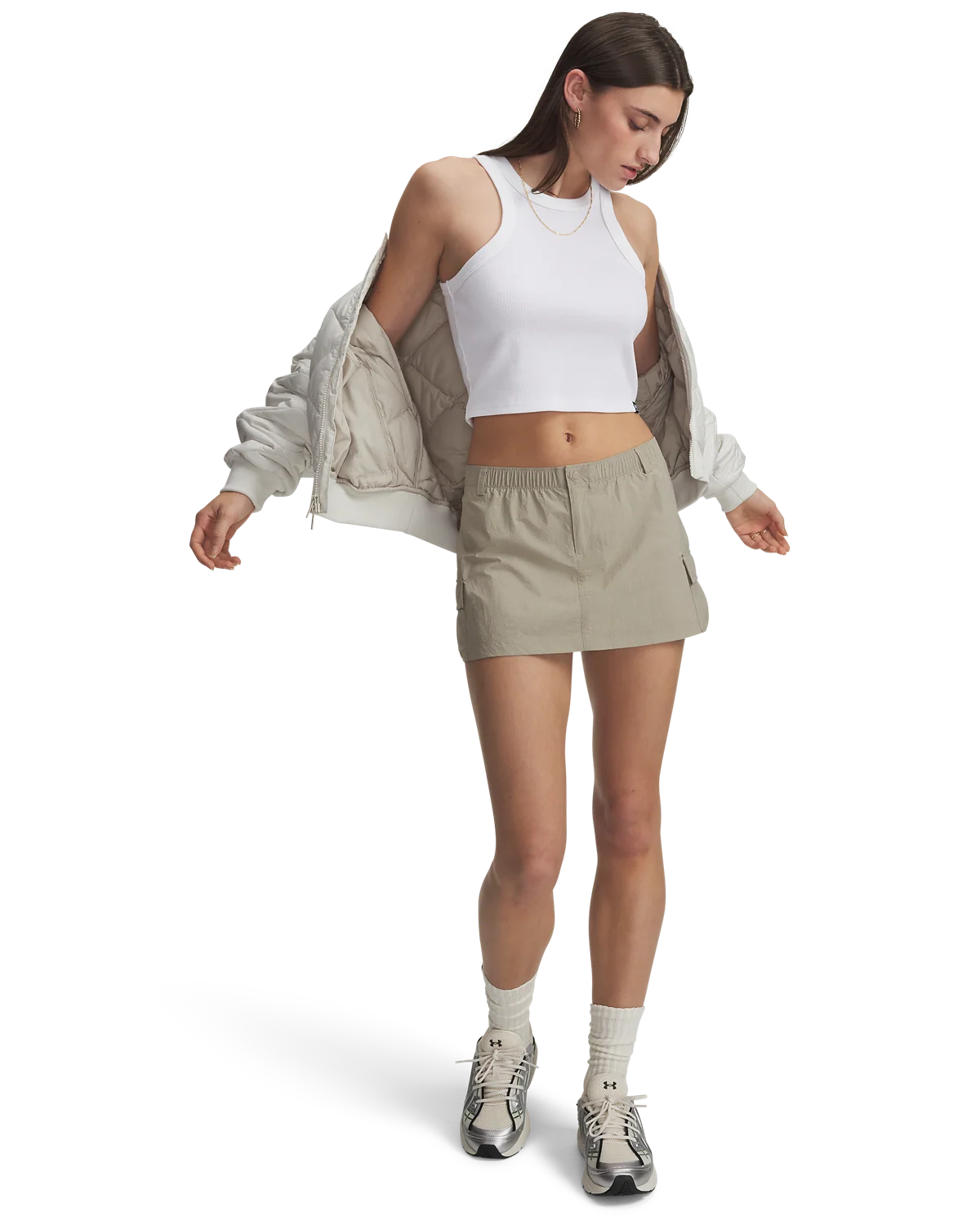 Women's UA Unstoppable Utility Shorts - Image 3