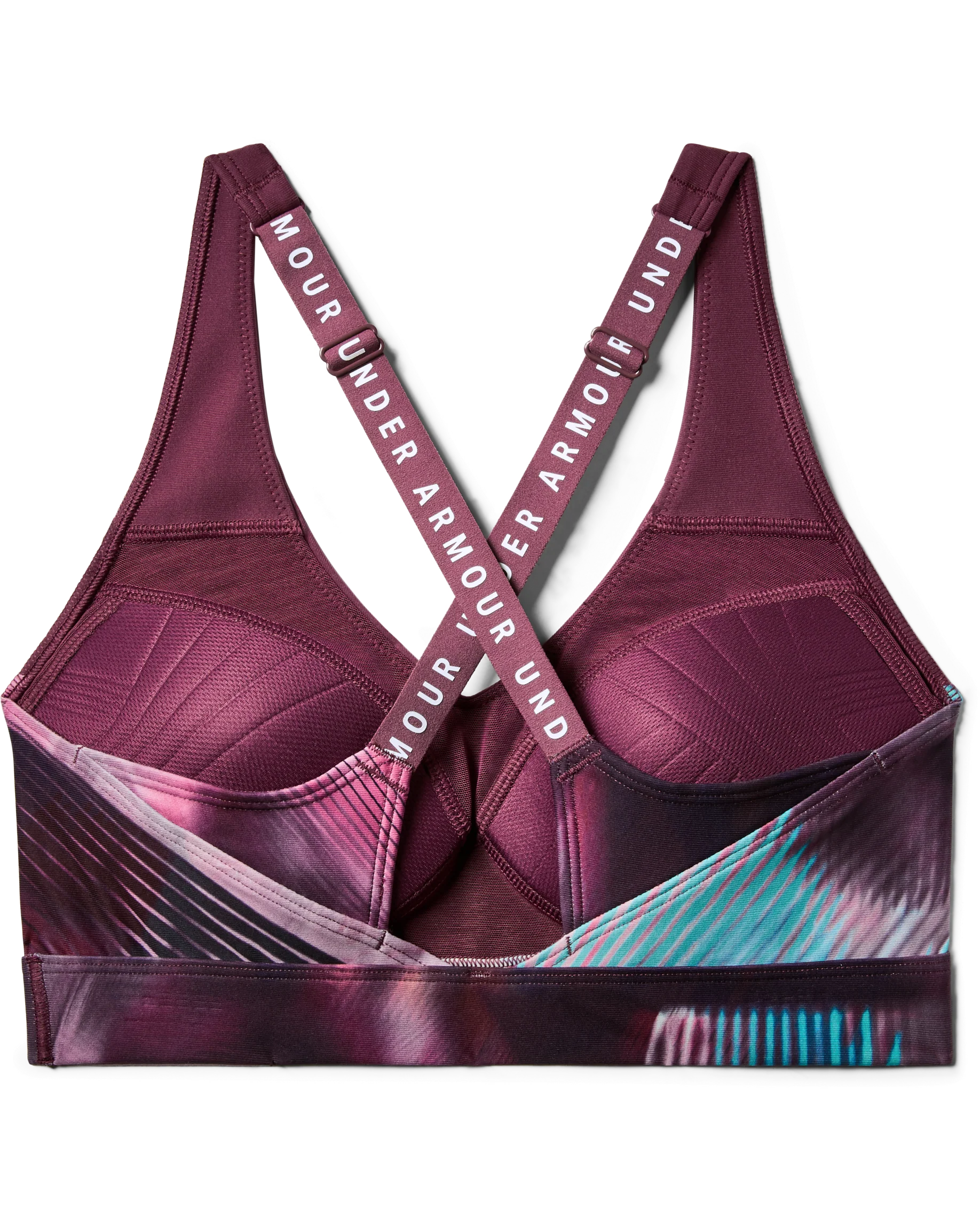 Women's UA Vanish Mid Print Sports Bra - Image 3