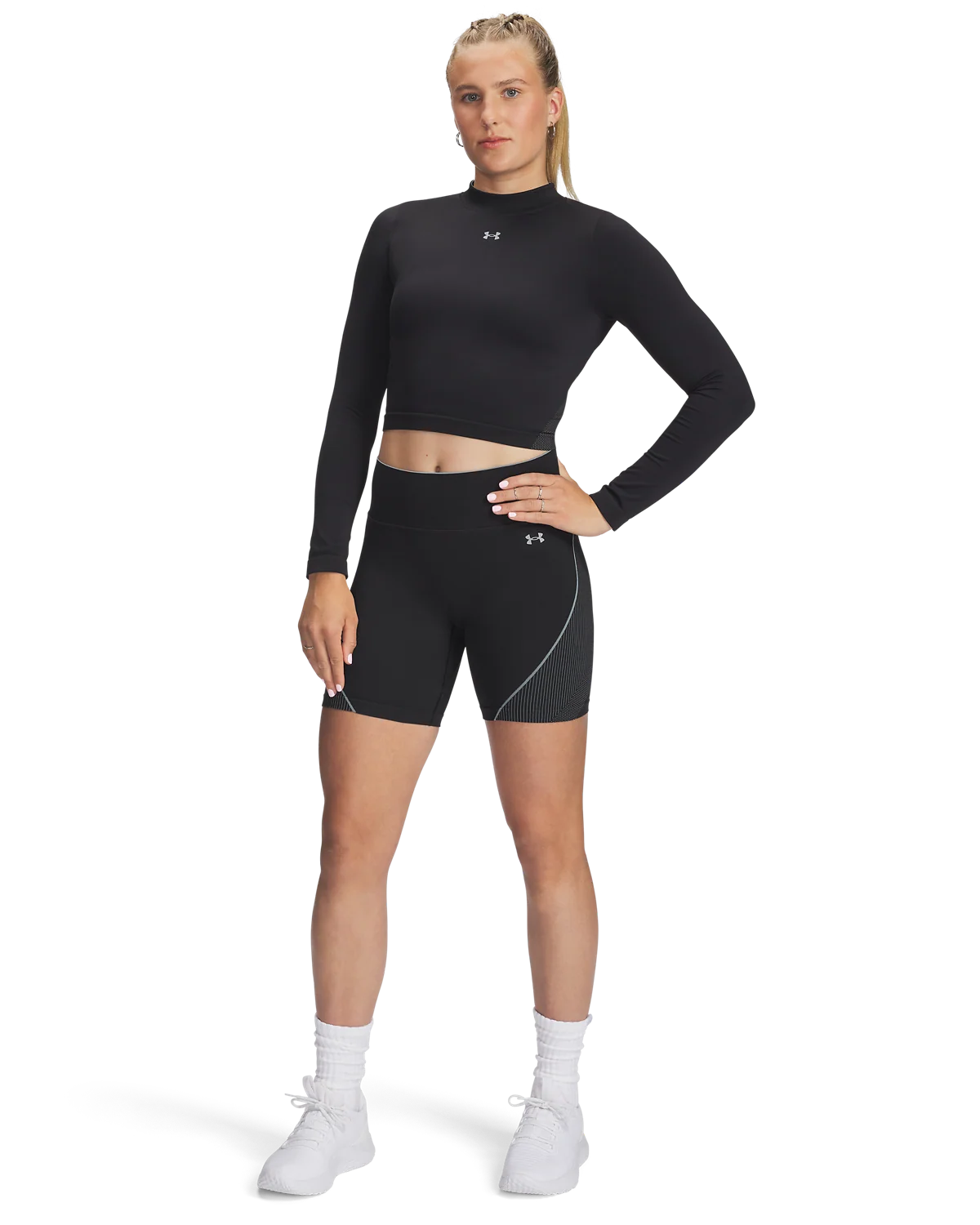 Women's UA Vanish Seamless Long Sleeve Crop - Image 3