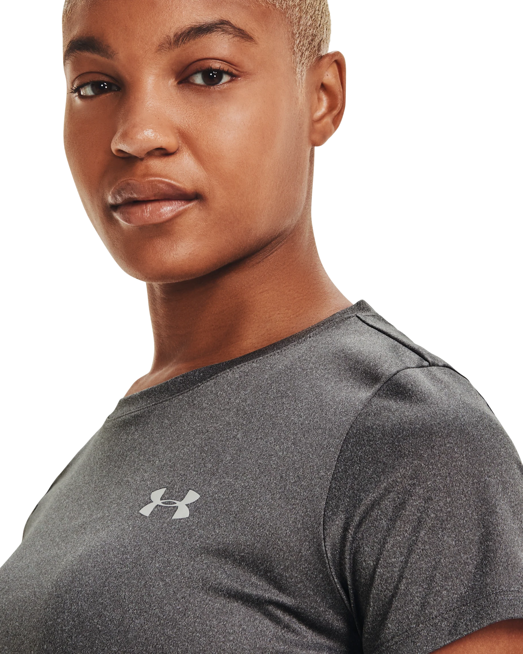 Women's UA Velocity Solid Crew Short Sleeve - Image 5