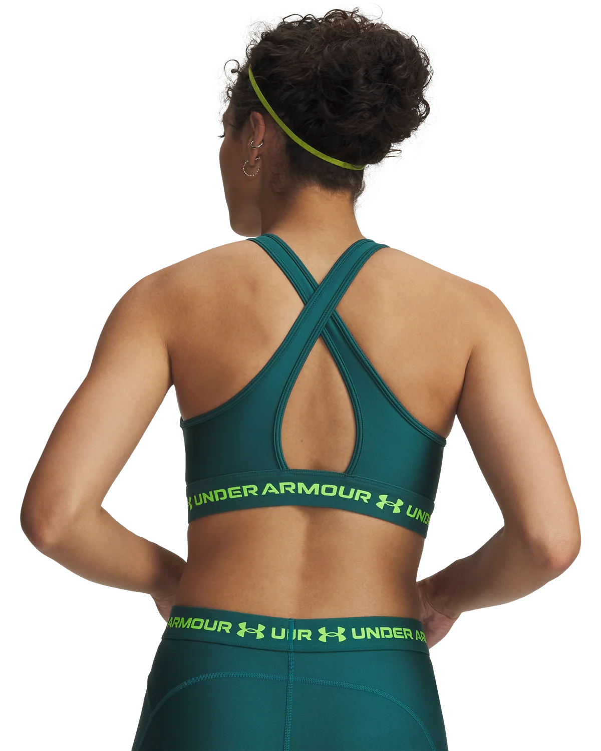 Women's UA Armour® Mid Crossback Sports Bra - Image 7