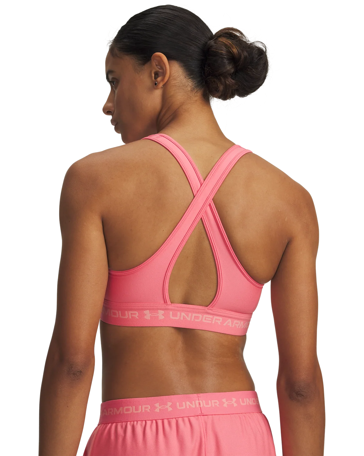 Women's UA Armour® Mid Crossback Sports Bra - Image 8