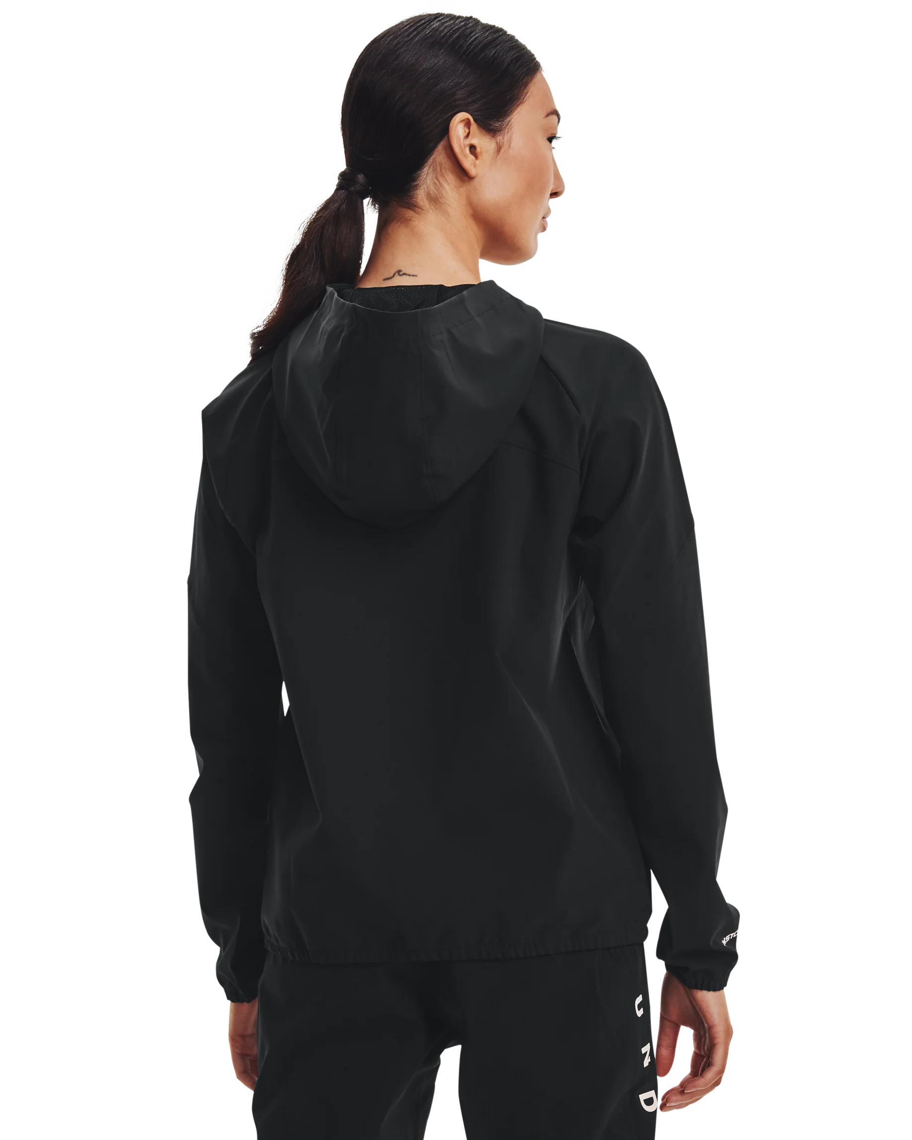 Women's UA Woven Branded Full Zip Hoodie - Image 2