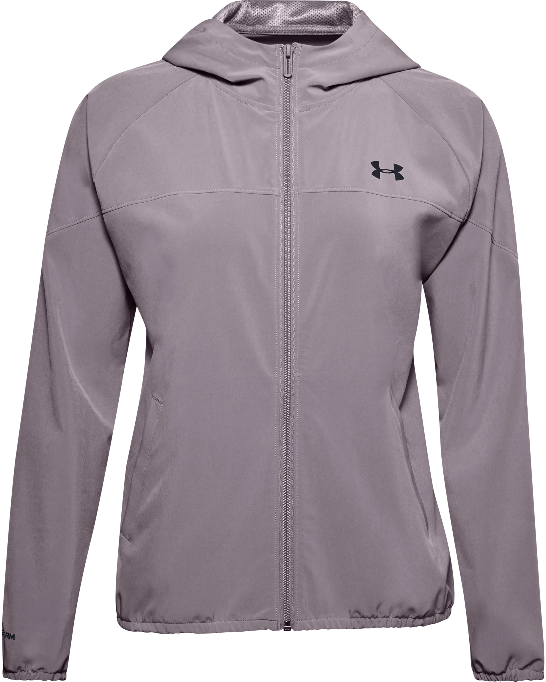 Women's UA Woven Branded Full Zip Hoodie - Image 3